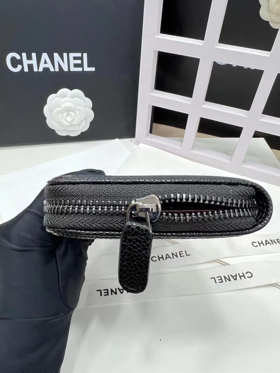 Upgraded version💋leboy series small grain ball grain cowhide vs sheepskin🍃gold and silver buckle.Chanel 🆕new color snap button 20% off long wallet, [satisfied][satisfied] original order quality exquisite lock buckle, exquisite stitching workmanship 8 card slots with the latest packaging 80286🍃Size: 19cm💰180