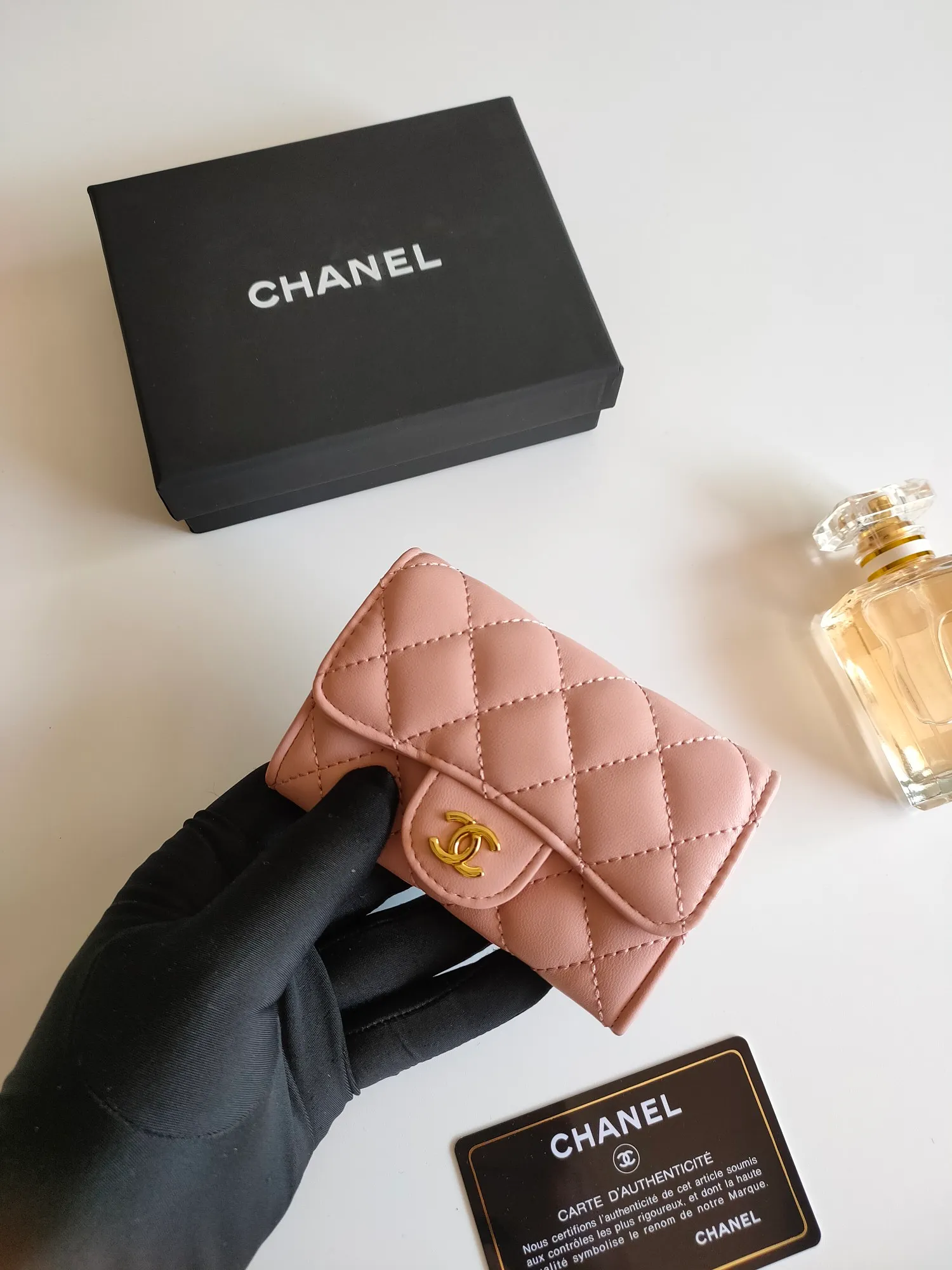 ￥110 CHANEL Chanel classic flap card holder. Imported sheepskin and caviar cowhide, card holder and coin purse integrated, with slip pocket on the back, model number: AP448, size: 7.5 × 11.3 × 2.1 cm