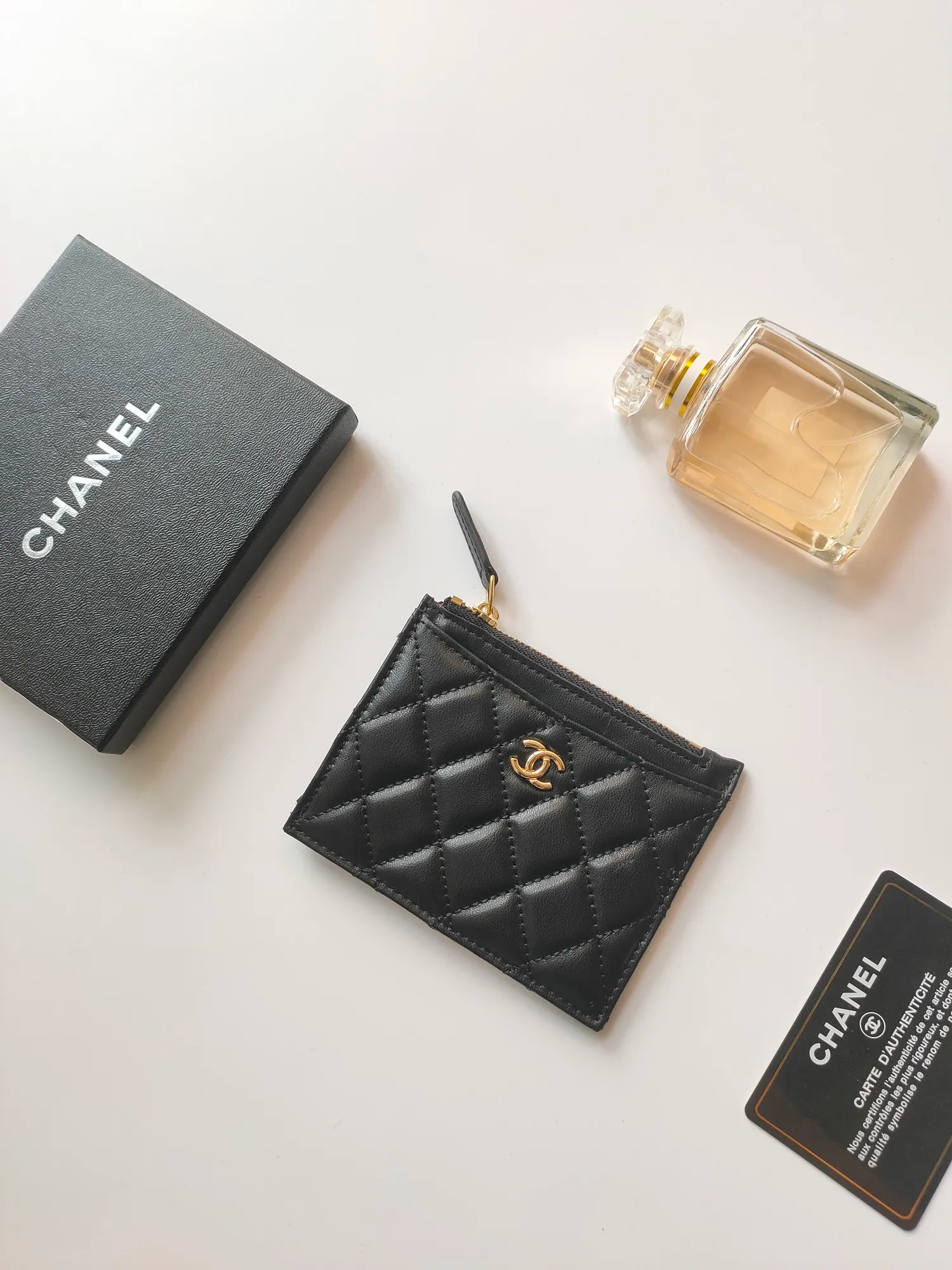 ￥110💰Chanel zipper card holder💦Model No. A84105 top leather hardware, exquisite details! Size:9x11.5cm