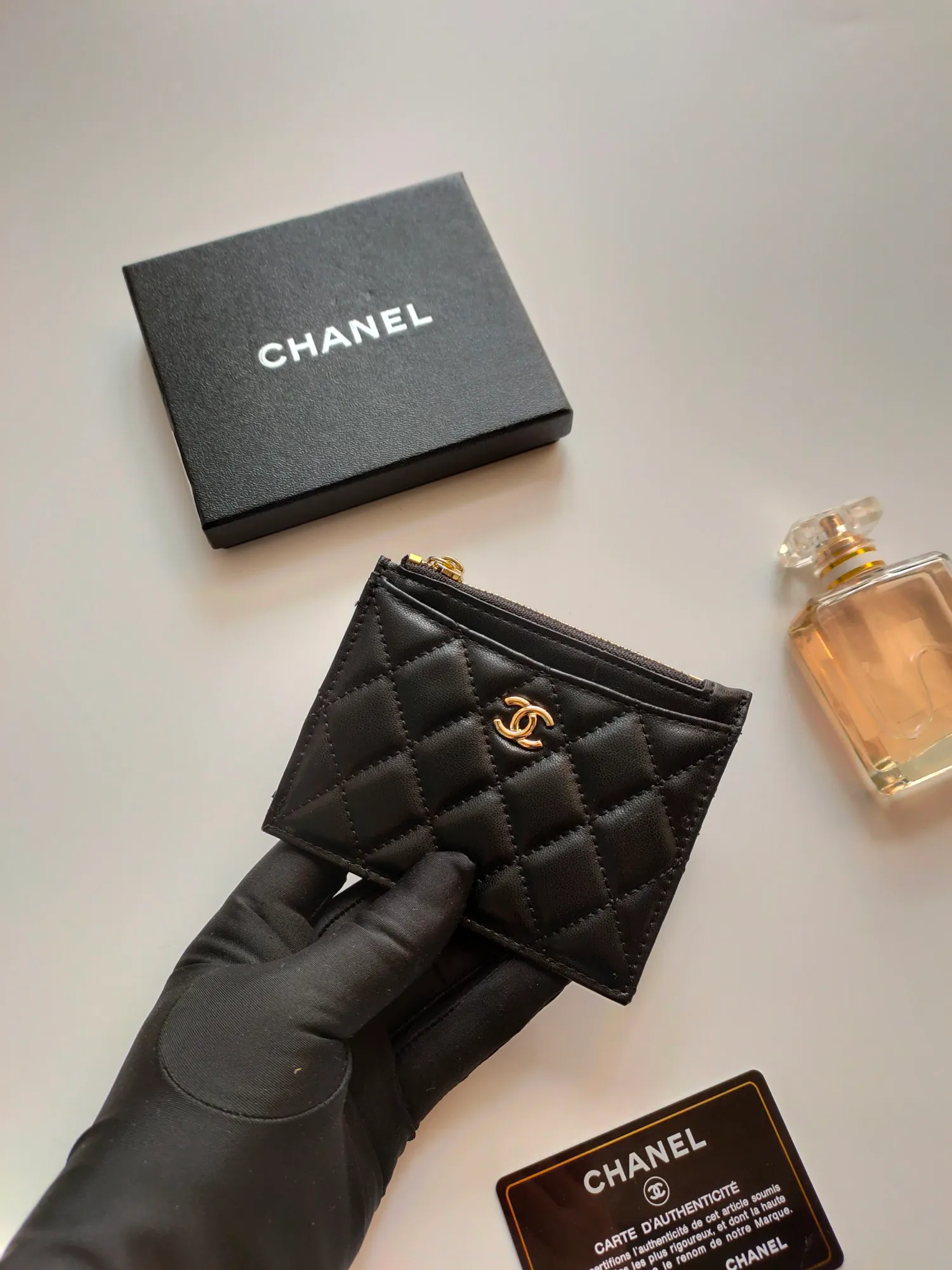 ￥110💰Chanel zipper card holder💦Model No. A84105 top leather hardware, exquisite details! Size:9x11.5cm