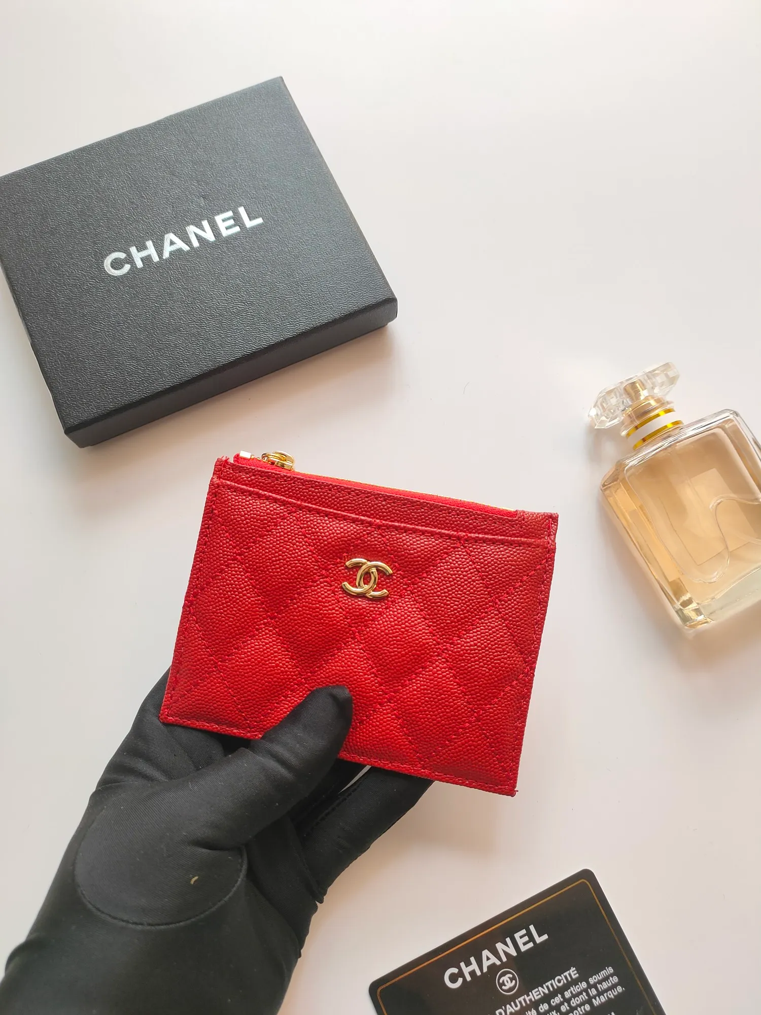 ￥110💰Chanel zipper card holder💦Model No. A84105 top leather hardware, exquisite details! Size:9x11.5cm