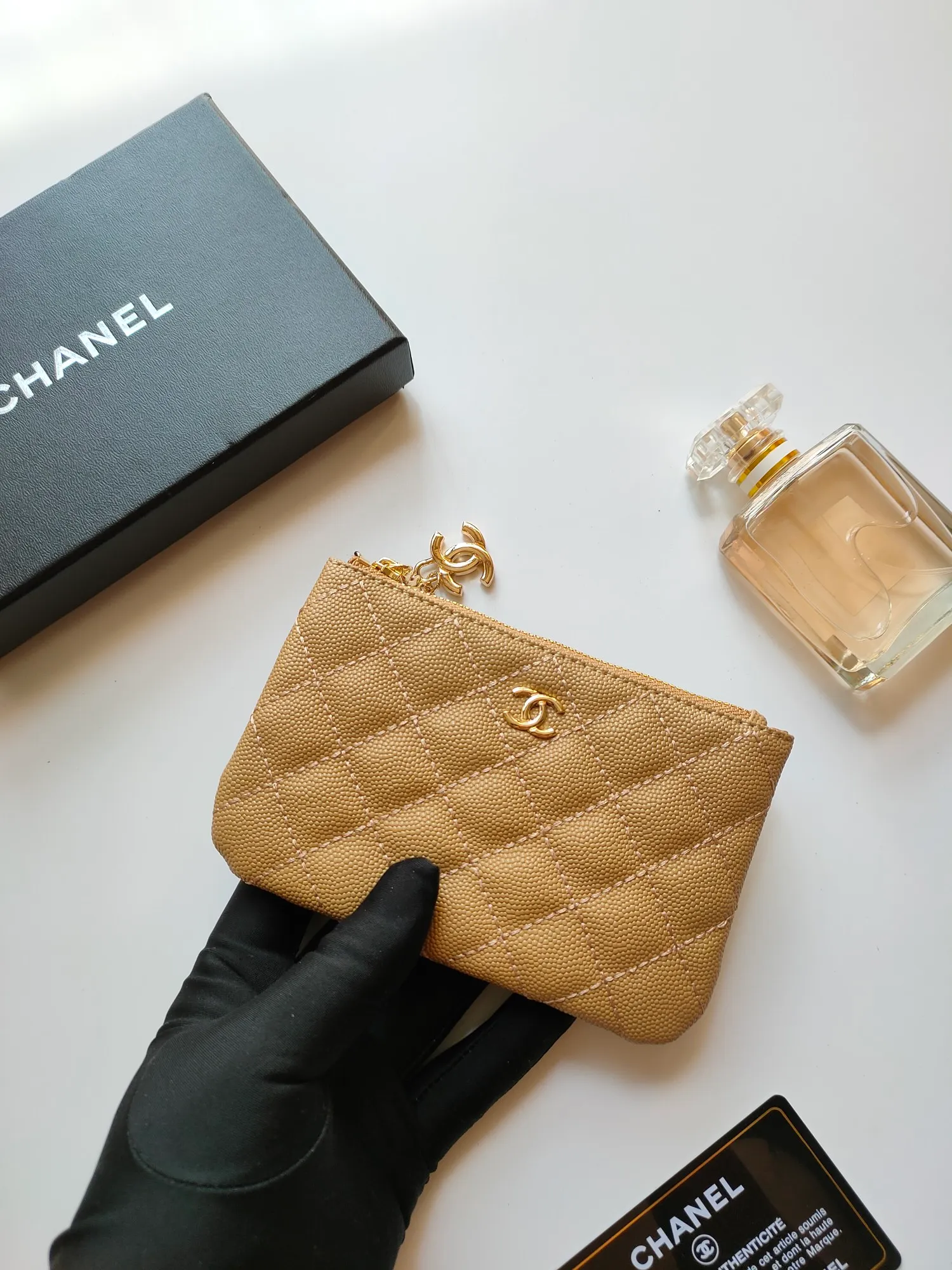 ￥120 CHANEL's new pendant coin purse 💦Model No. A50168 top-quality leather hardware, rhombus pattern. Beautiful details, complete package! Size:14-10-1cm