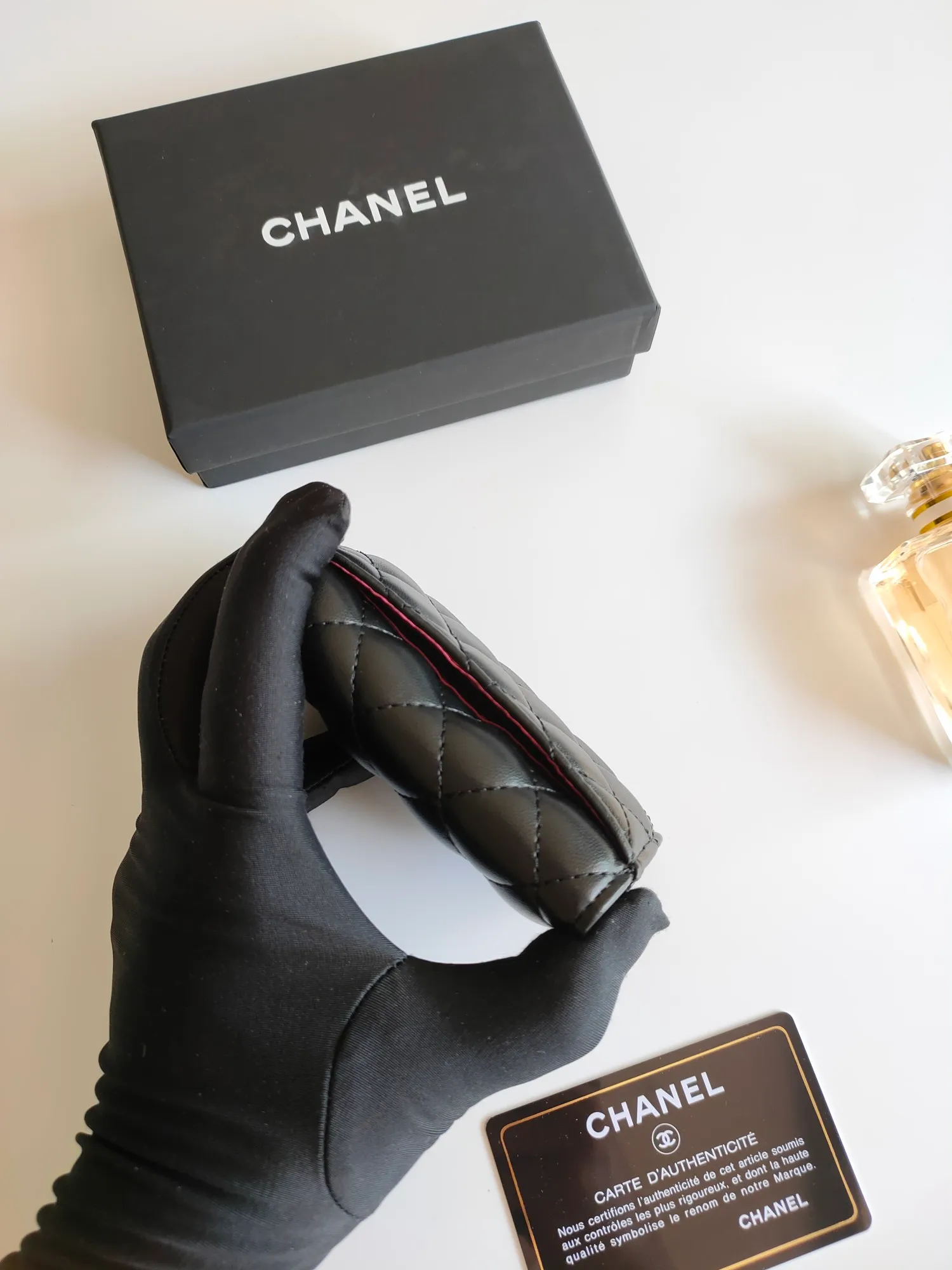 ￥130 CHANEL Chanel classic flap card holder. Imported sheepskin and caviar cowhide, card holder and coin purse integrated, with slip pocket on the back, model number: AP448, size: 7.5 × 11.3 × 2.1 cm