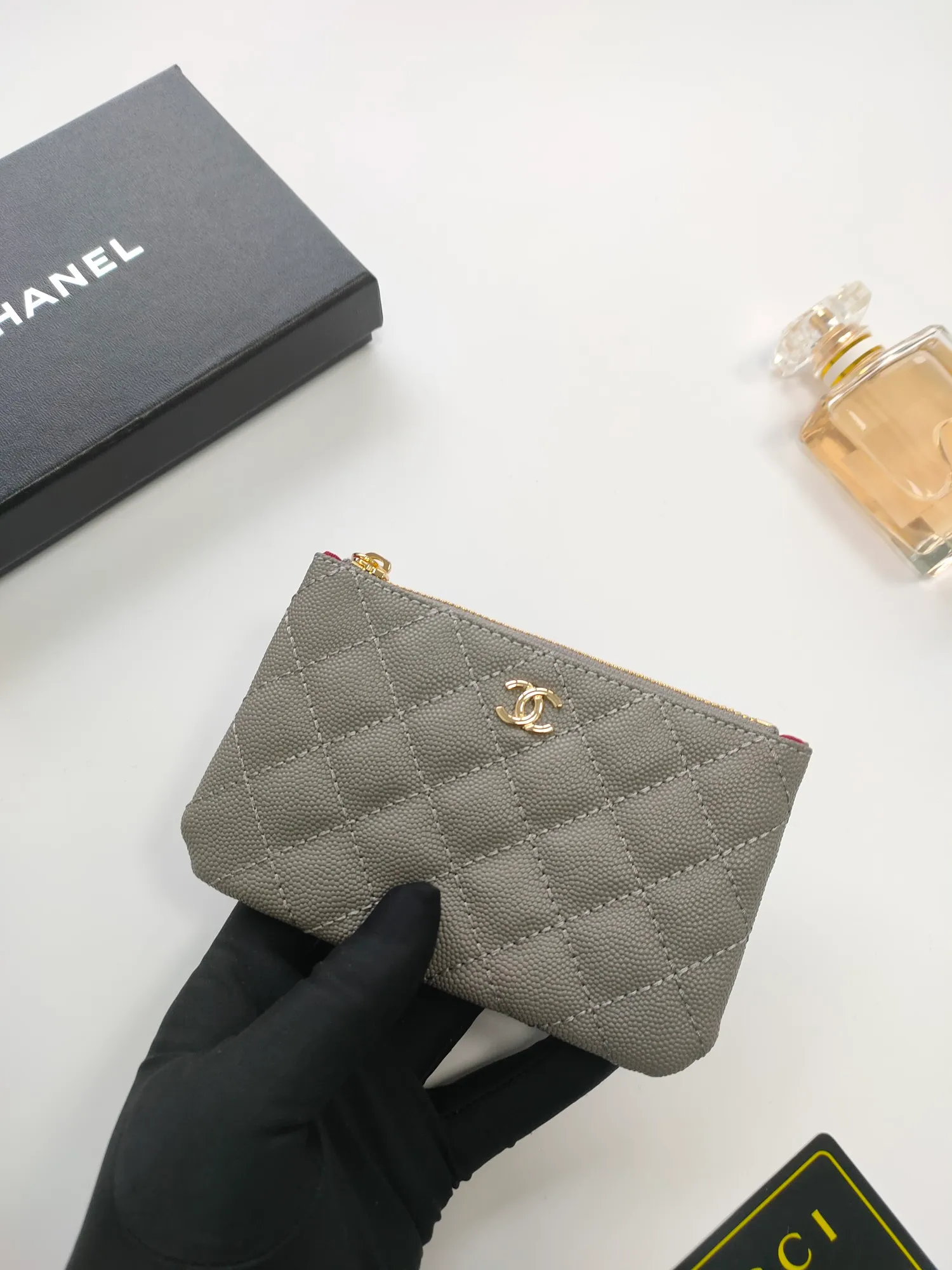 💰110💰CHANEL coin purse has arrived💦Model number A82365, leather hardware, exquisite details, complete package! Size 15*8.5cm