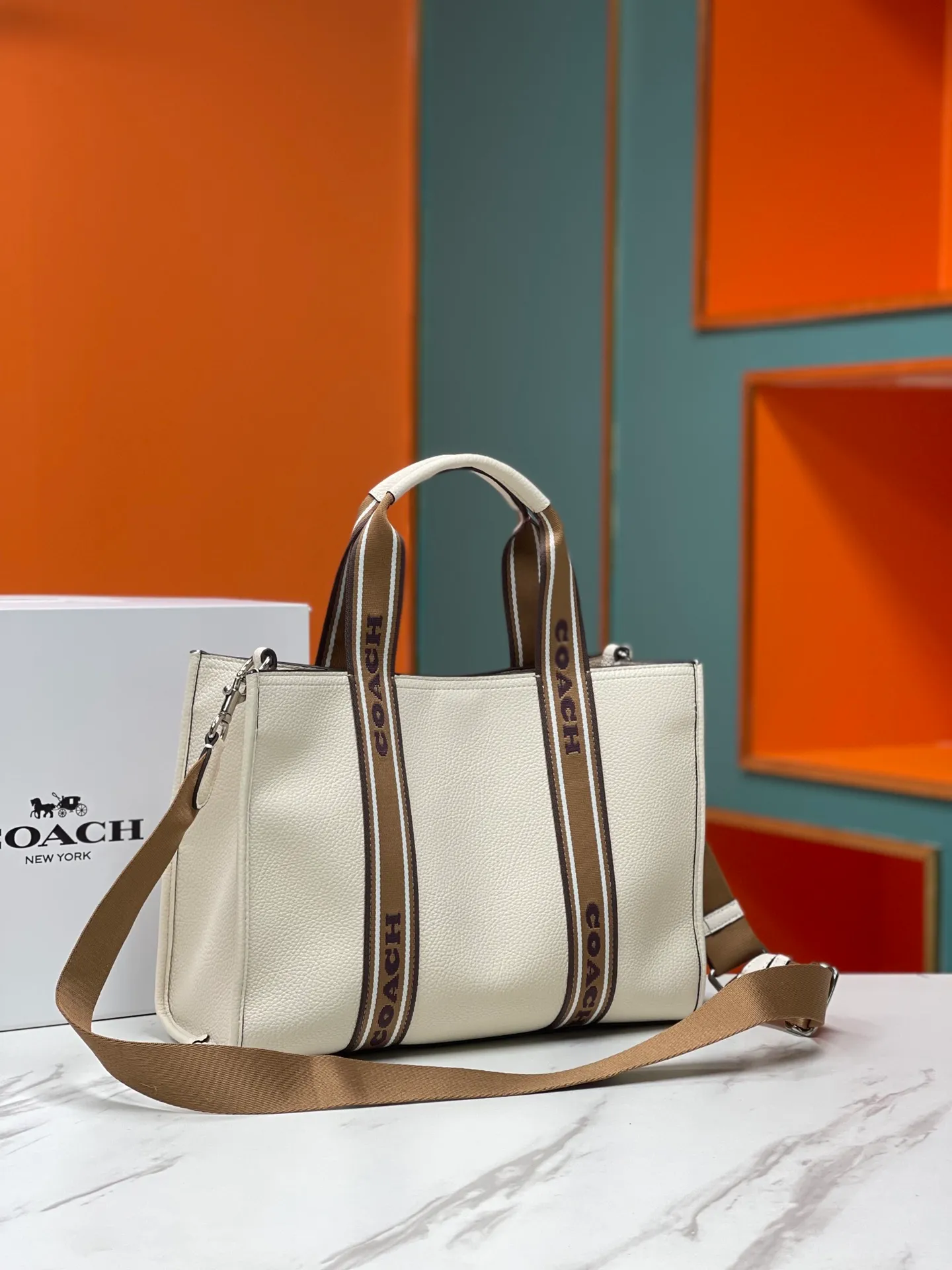 Batch 460💰COACH/Coach new shopping bag counter synchronization model CM067 _SVCAH2023 new size 36X25X13