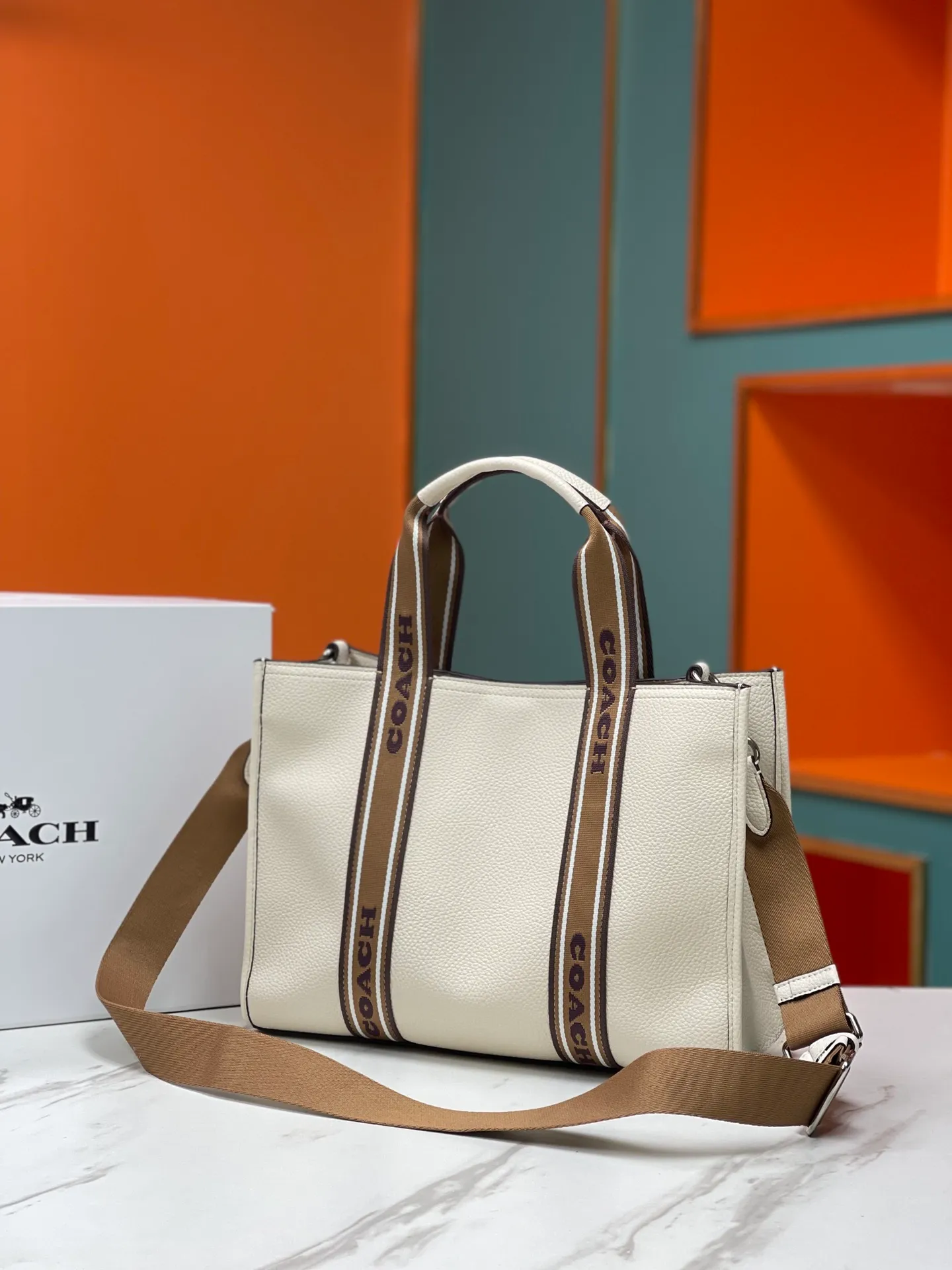 Batch 460💰COACH/Coach new shopping bag counter synchronization model CM067 _SVCAH2023 new size 36X25X13