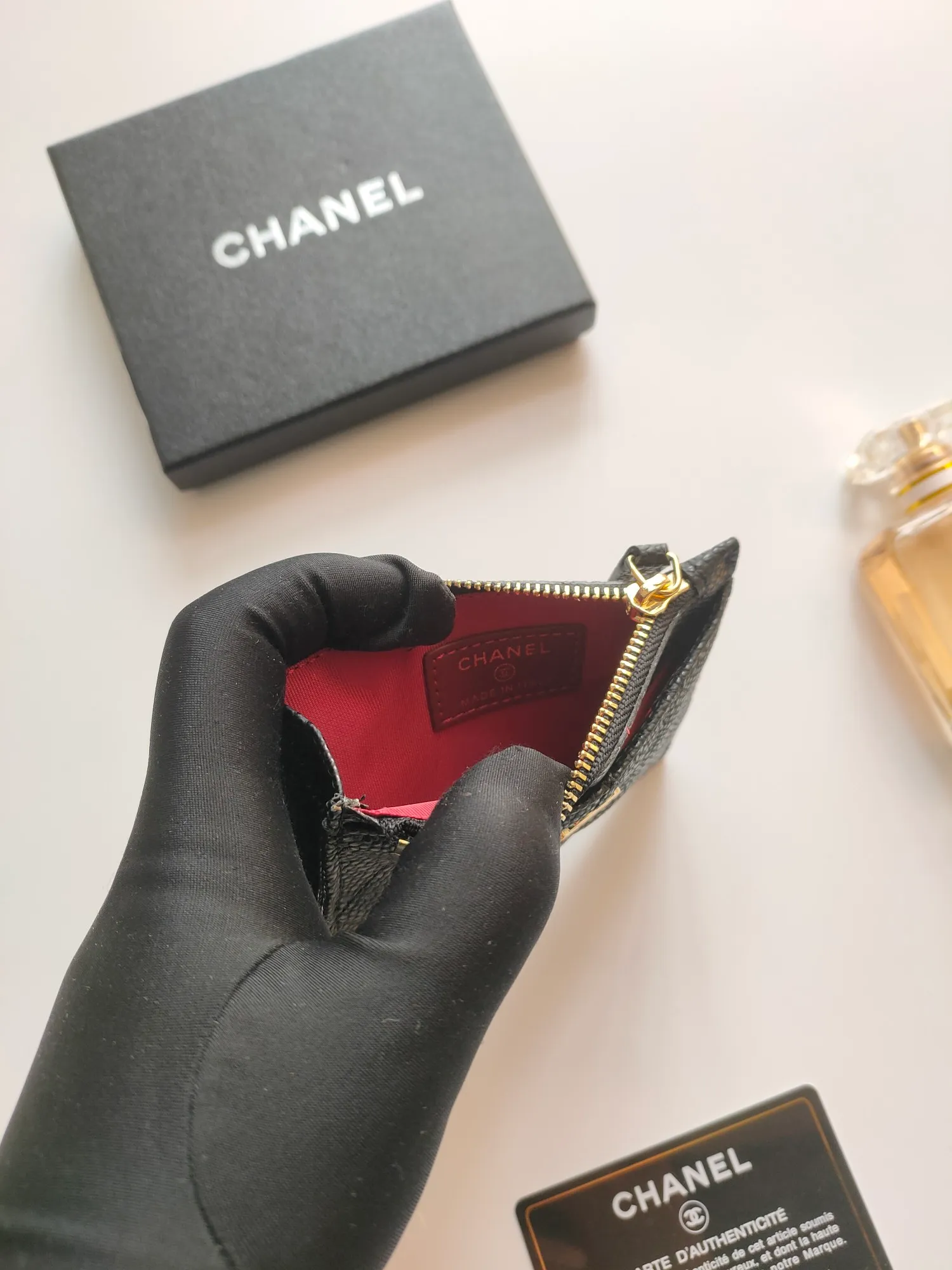 ￥110💰Chanel zipper card holder💦Model No. A84105 top leather hardware, exquisite details! Size:9x11.5cm