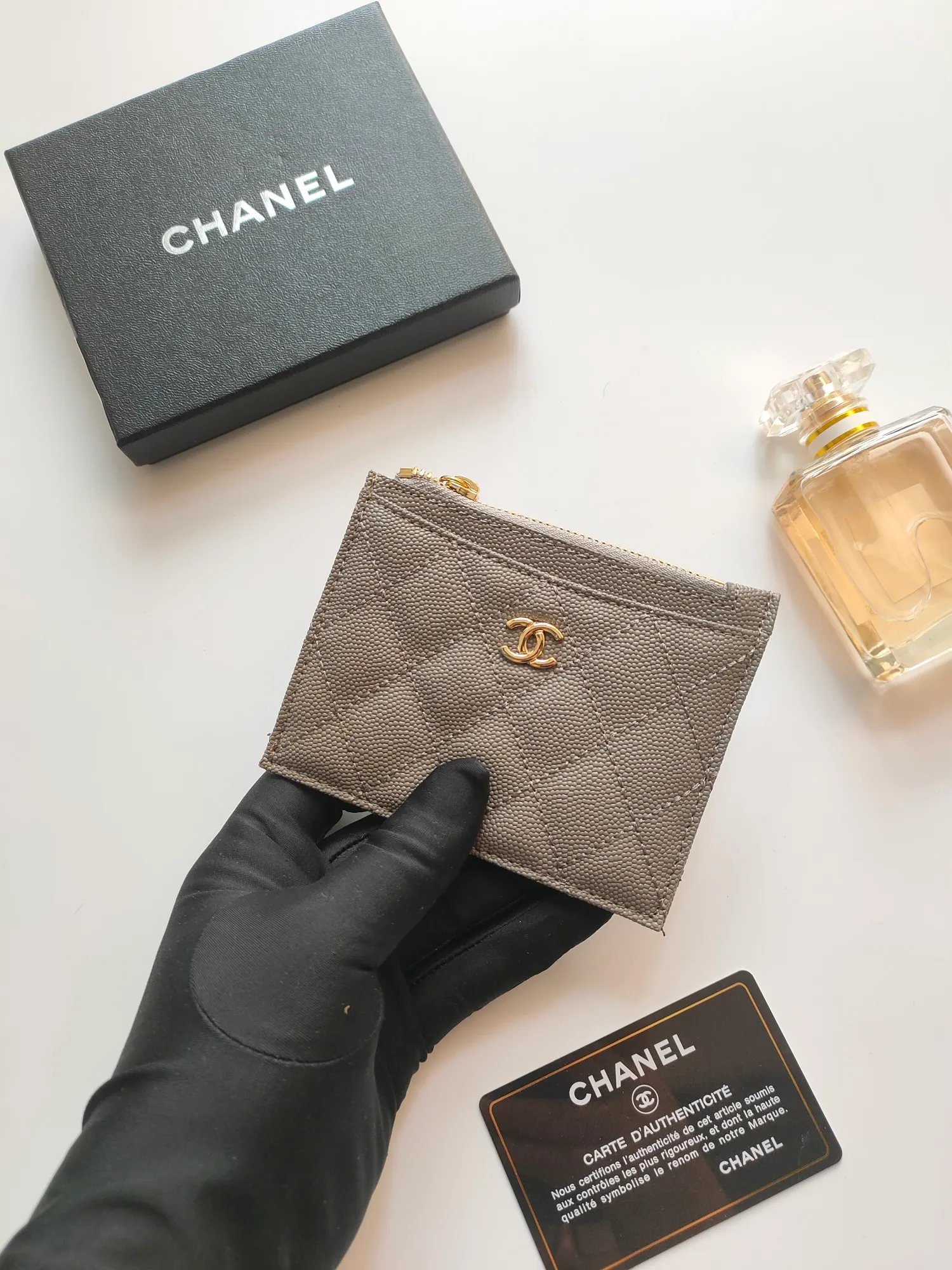 ￥110💰Chanel zipper card holder💦Model No. A84105 top leather hardware, exquisite details! Size:9x11.5cm