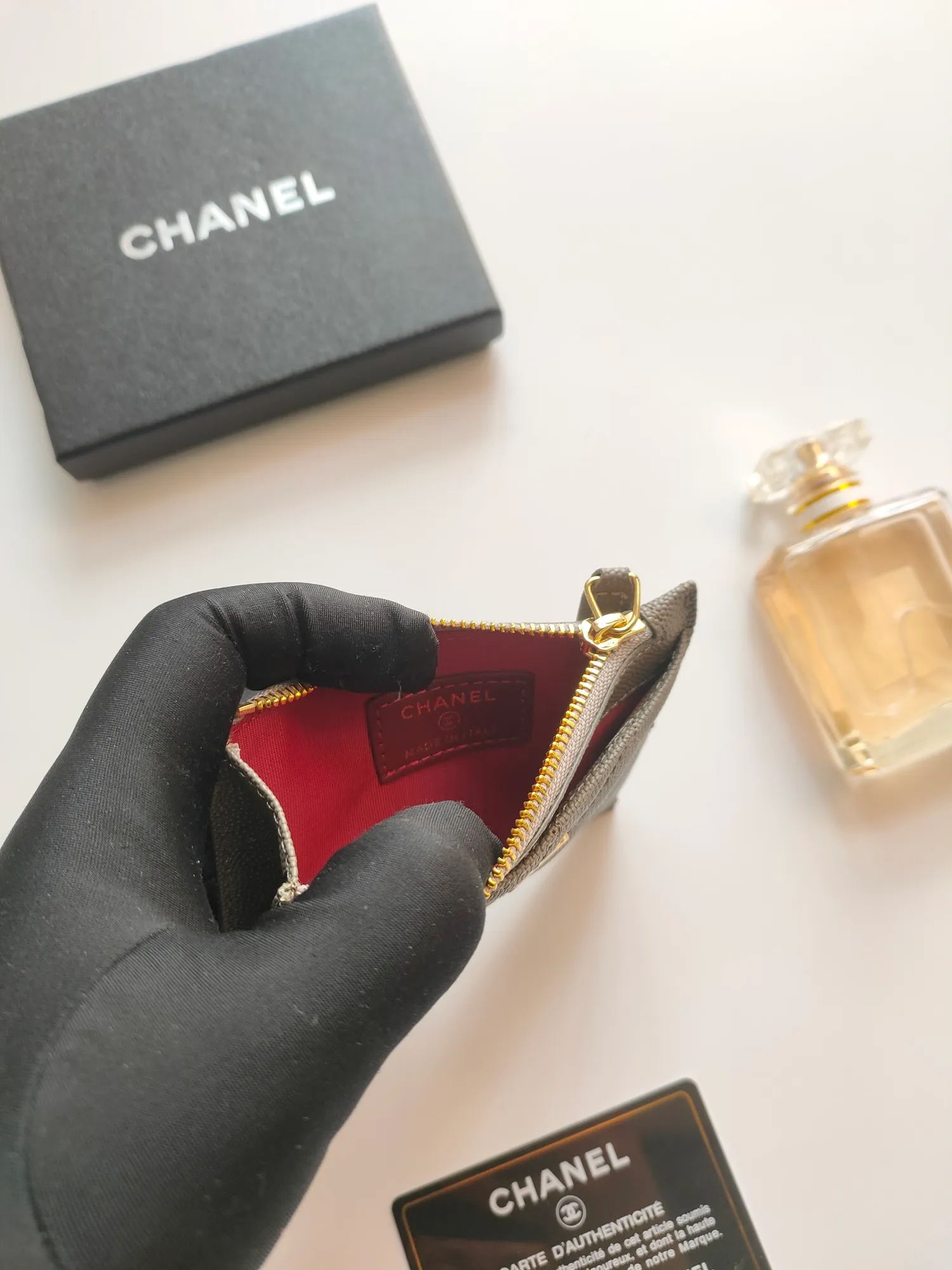 ￥110💰Chanel zipper card holder💦Model No. A84105 top leather hardware, exquisite details! Size:9x11.5cm