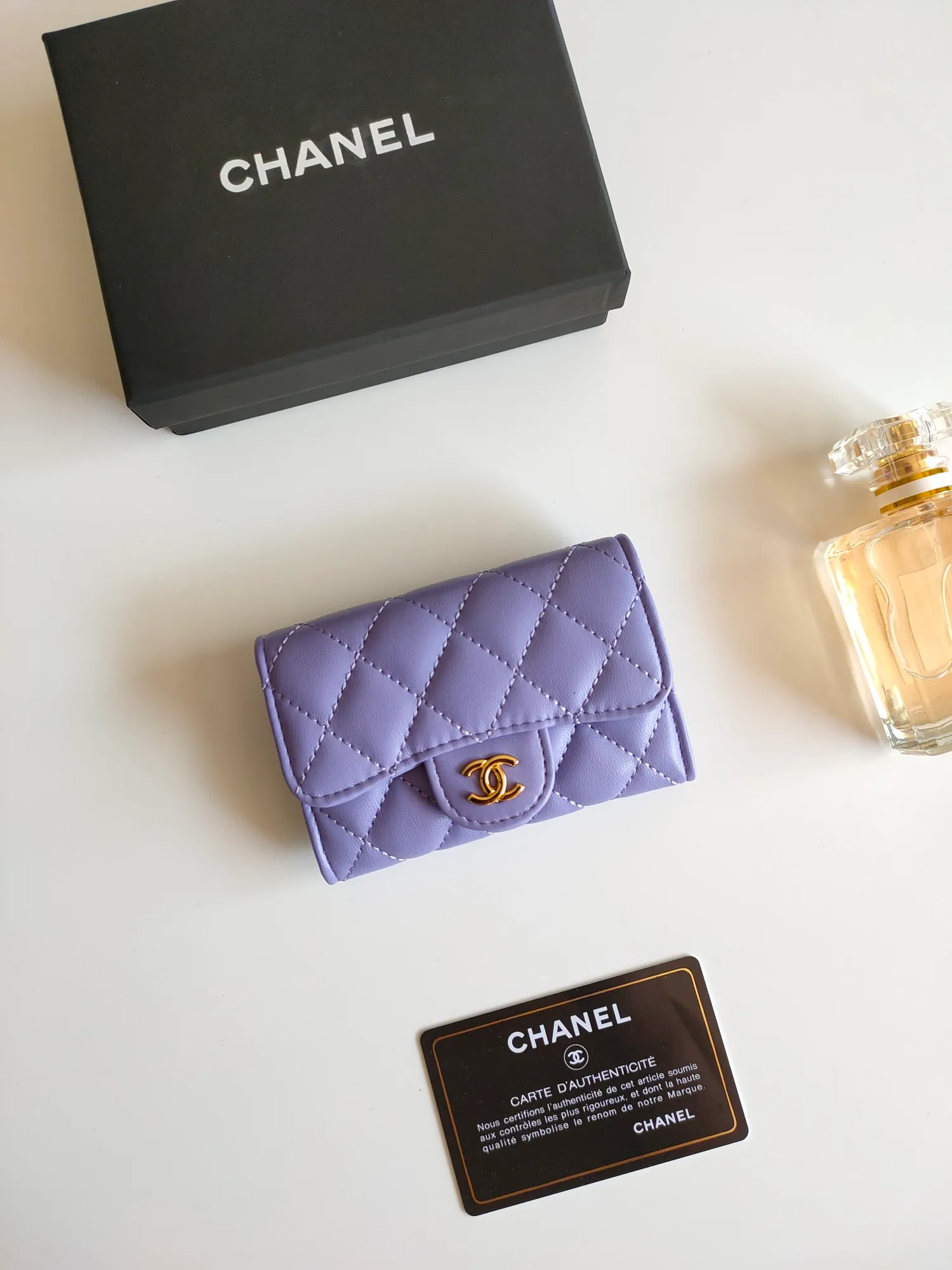 ￥130 CHANEL Chanel classic flap card holder. Imported sheepskin and caviar cowhide, card holder and coin purse integrated, with slip pocket on the back, model number: AP448, size: 7.5 × 11.3 × 2.1 cm