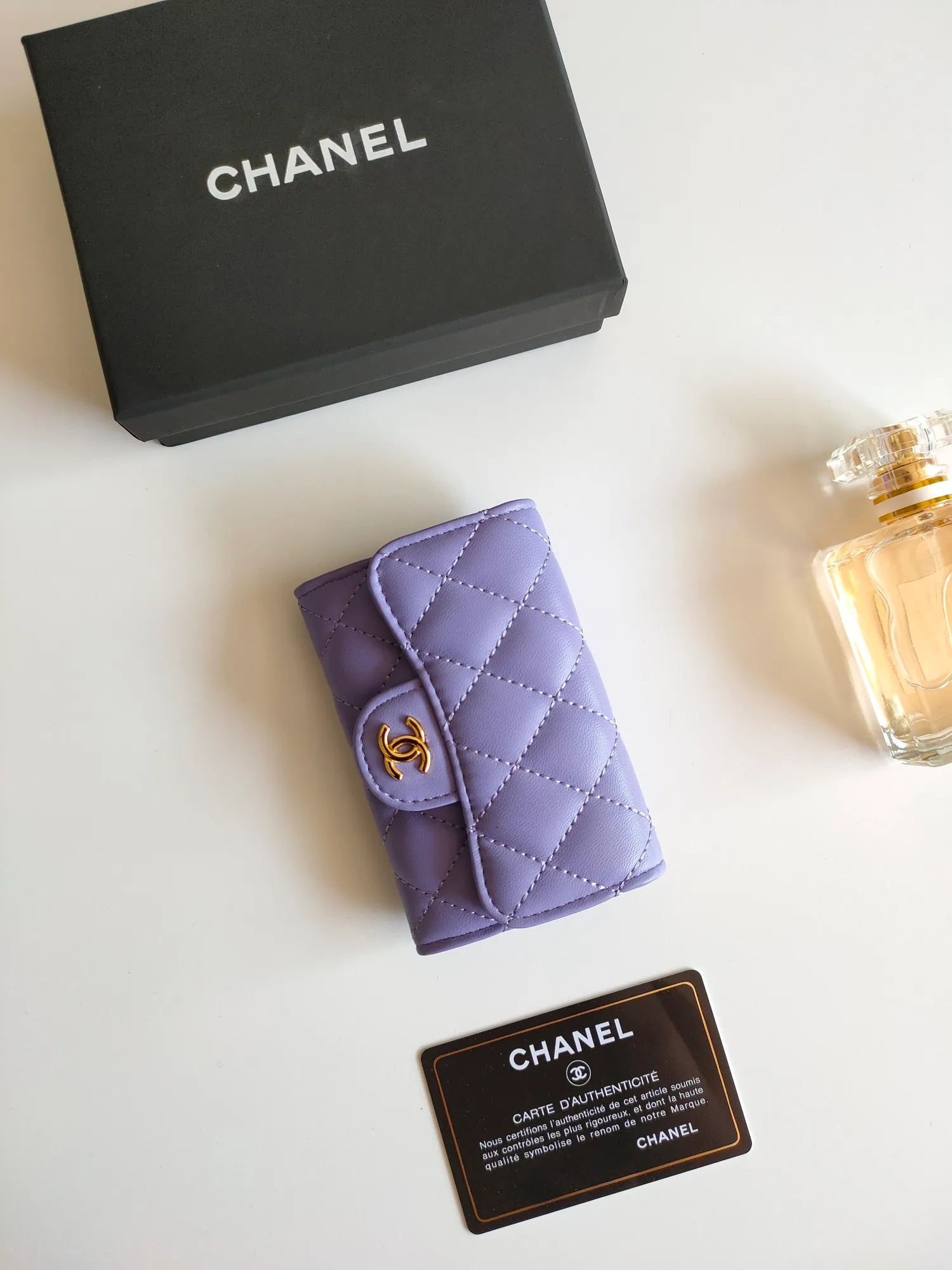 ￥130 CHANEL Chanel classic flap card holder. Imported sheepskin and caviar cowhide, card holder and coin purse integrated, with slip pocket on the back, model number: AP448, size: 7.5 × 11.3 × 2.1 cm