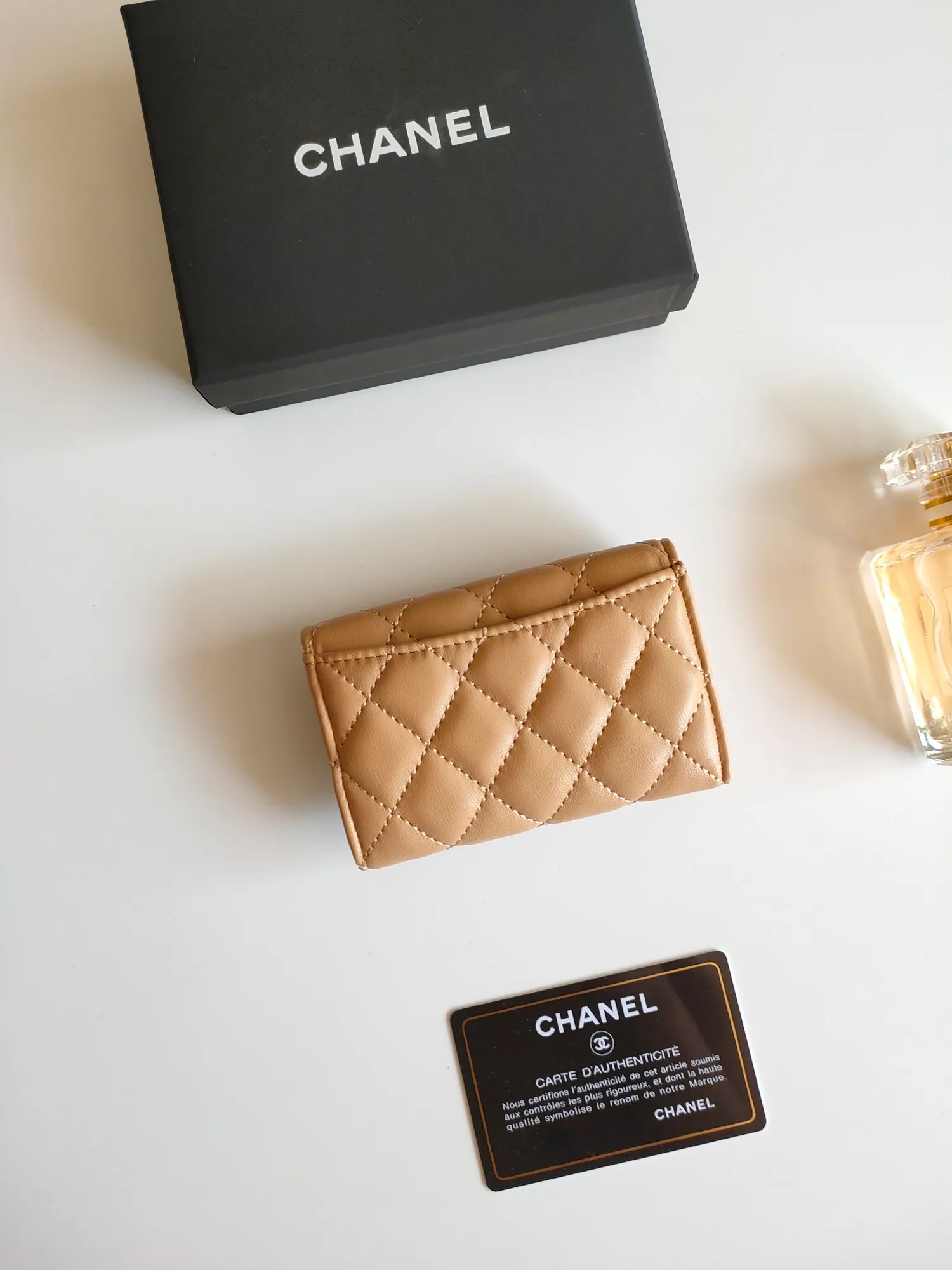 ￥110 CHANEL Chanel classic flap card holder. Imported sheepskin and caviar cowhide, card holder and coin purse integrated, with slip pocket on the back, model number: AP448, size: 7.5 × 11.3 × 2.1 cm