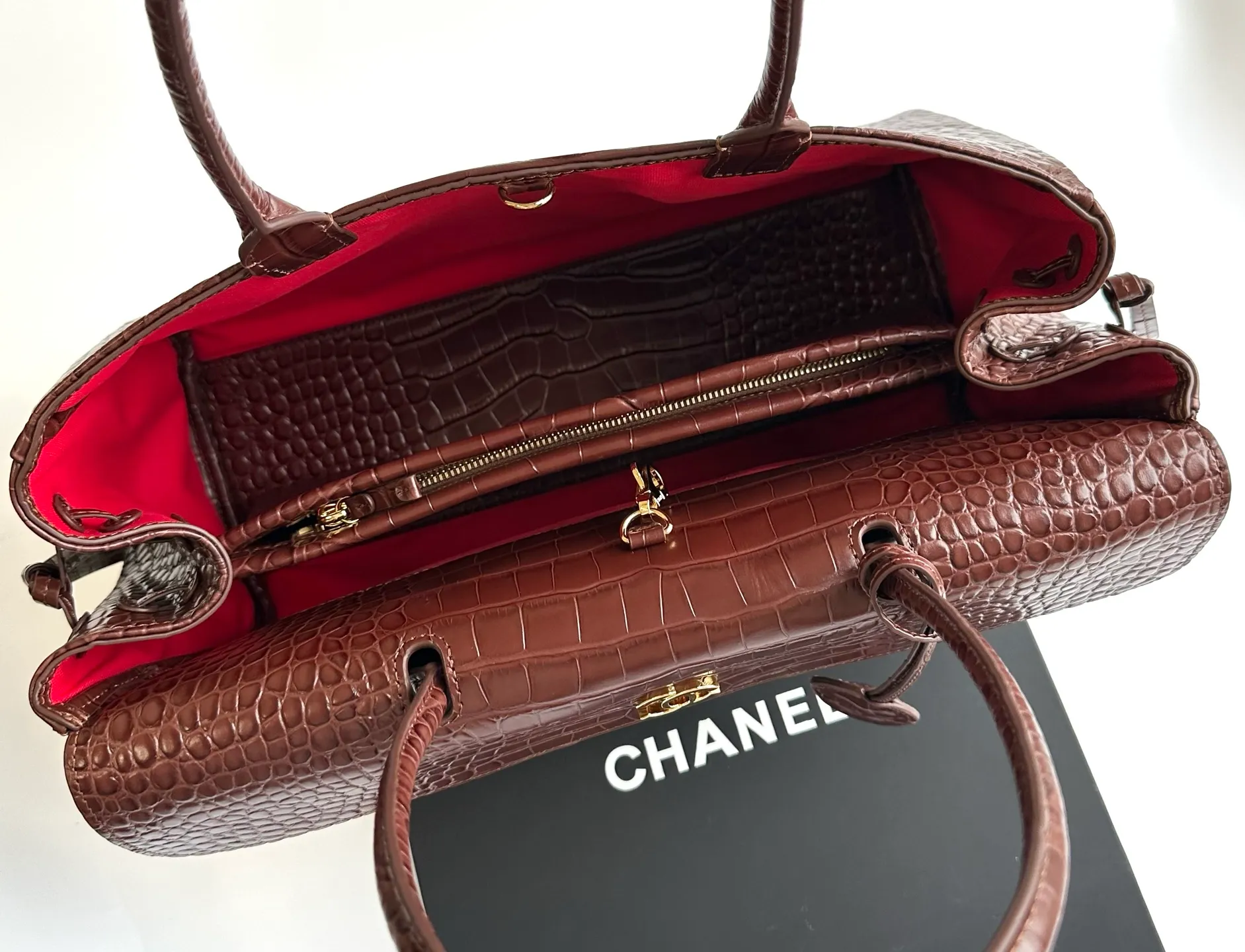 All Categories Chanel Women's Bags (Chanel) Chanel Original 6428 Crocodile Embossed Leather