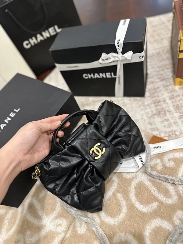 All Categories Official Website "Brand Women's Bags" Women's Bags 💙 Chanel 2025 New Chanel Bow Chain Bag