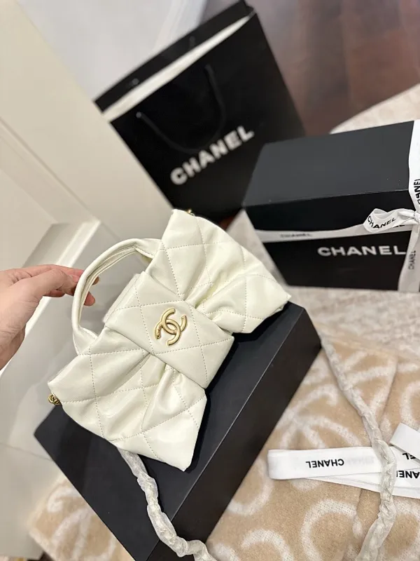 All Categories Official Website "Brand Women's Bags" Women's Bags 💙 Chanel 2025 New Chanel Bow Chain Bag