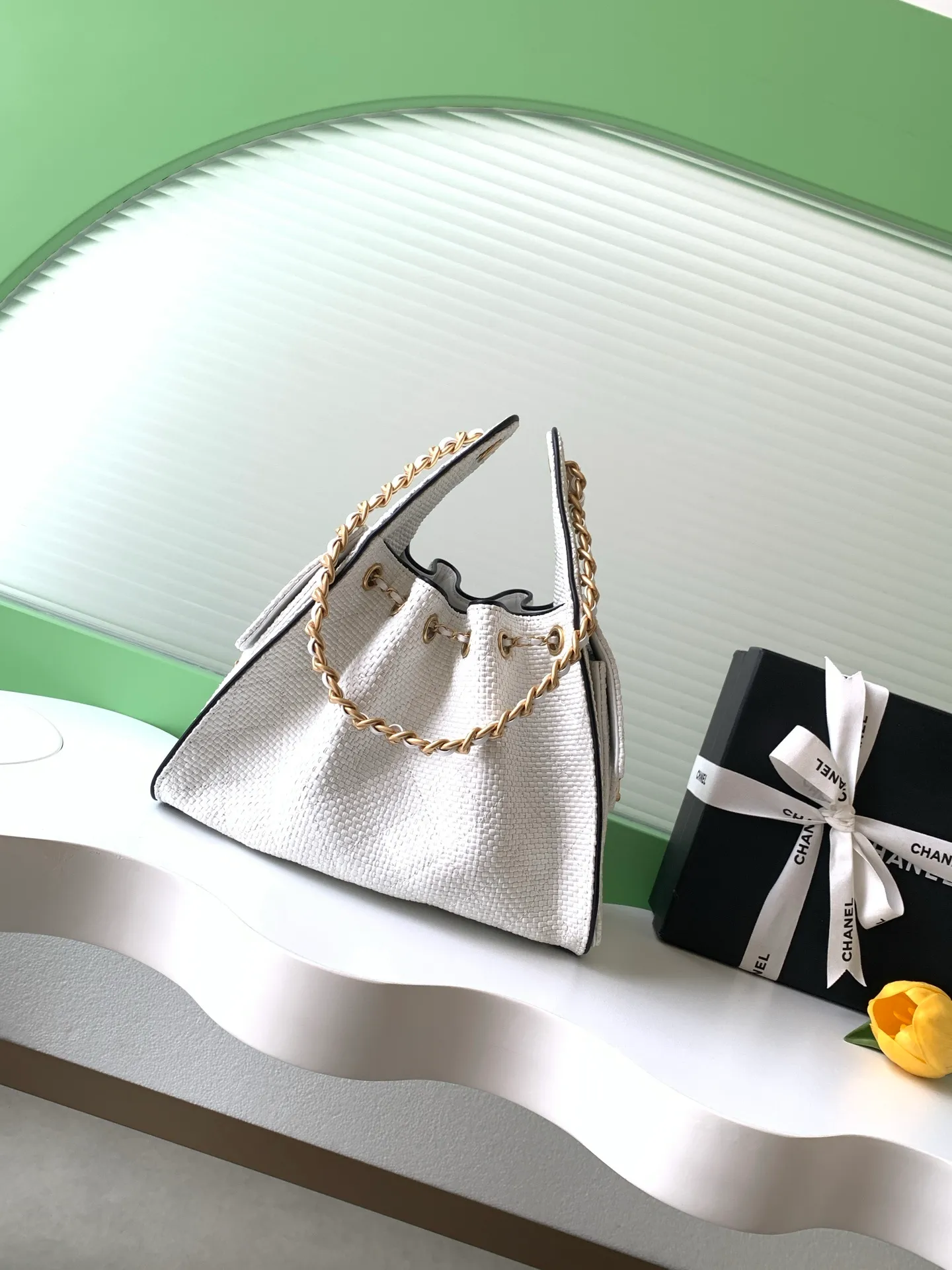 All Categories Official Website "Brand Women's Bags" Women's Bags 💙 Chanel 2026 New CHANEL Straw Bucket Bag