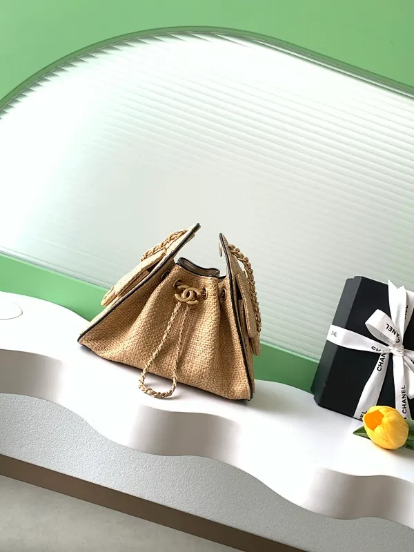 All Categories Official Website "Brand Women's Bags" Women's Bags 💙 Chanel 2026 New CHANEL Straw Bucket Bag