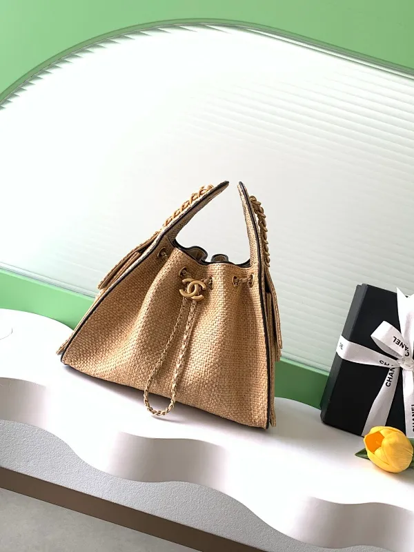 All Categories Official Website "Brand Women's Bags" Women's Bags 💙 Chanel 2026 New CHANEL Straw Bucket Bag