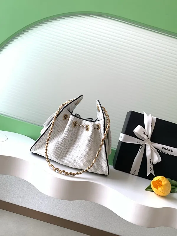 All Categories Official Website "Brand Women's Bags" Women's Bags 💙 Chanel 2026 New CHANEL Straw Bucket Bag