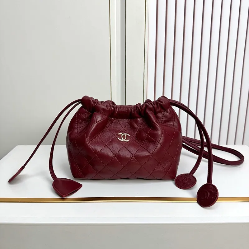 All Categories Official Website "Brand Women's Bags" Women's Bags 💙 Chanel 2026 Official Website CHANEL Diamond Drawstring Bucket Bag