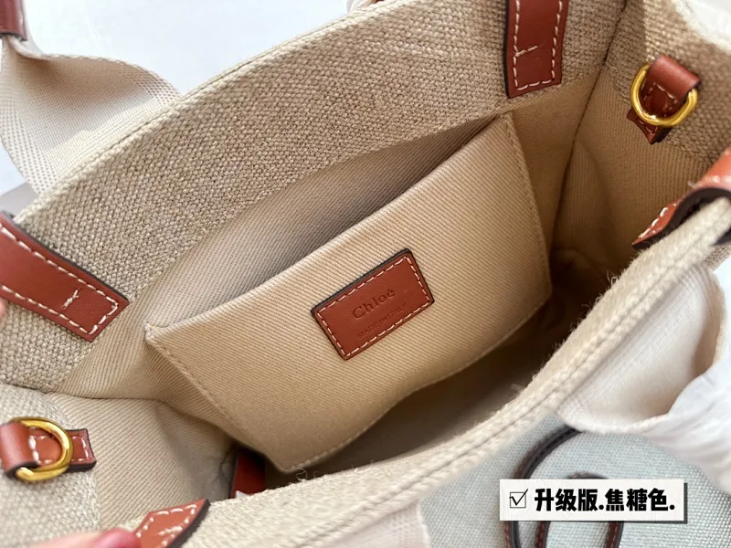 All Categories Official Website "Brand Women's Bags" Women's Bags 💙 Chloe 2023 New Chloe Canvas Tote Bag Wholesale