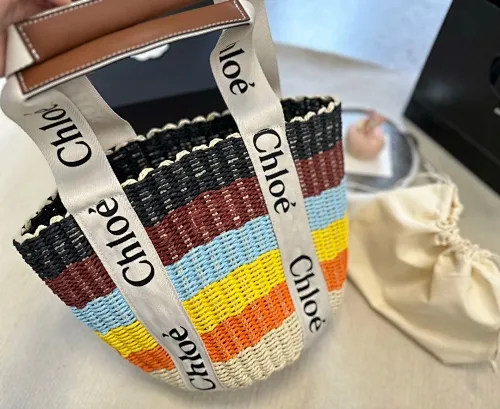 All Categories Official Website "Brand Women's Bags" Women's Bags 💙 Chloe 2023 New Chloe Straw Vegetable Basket Wholesale