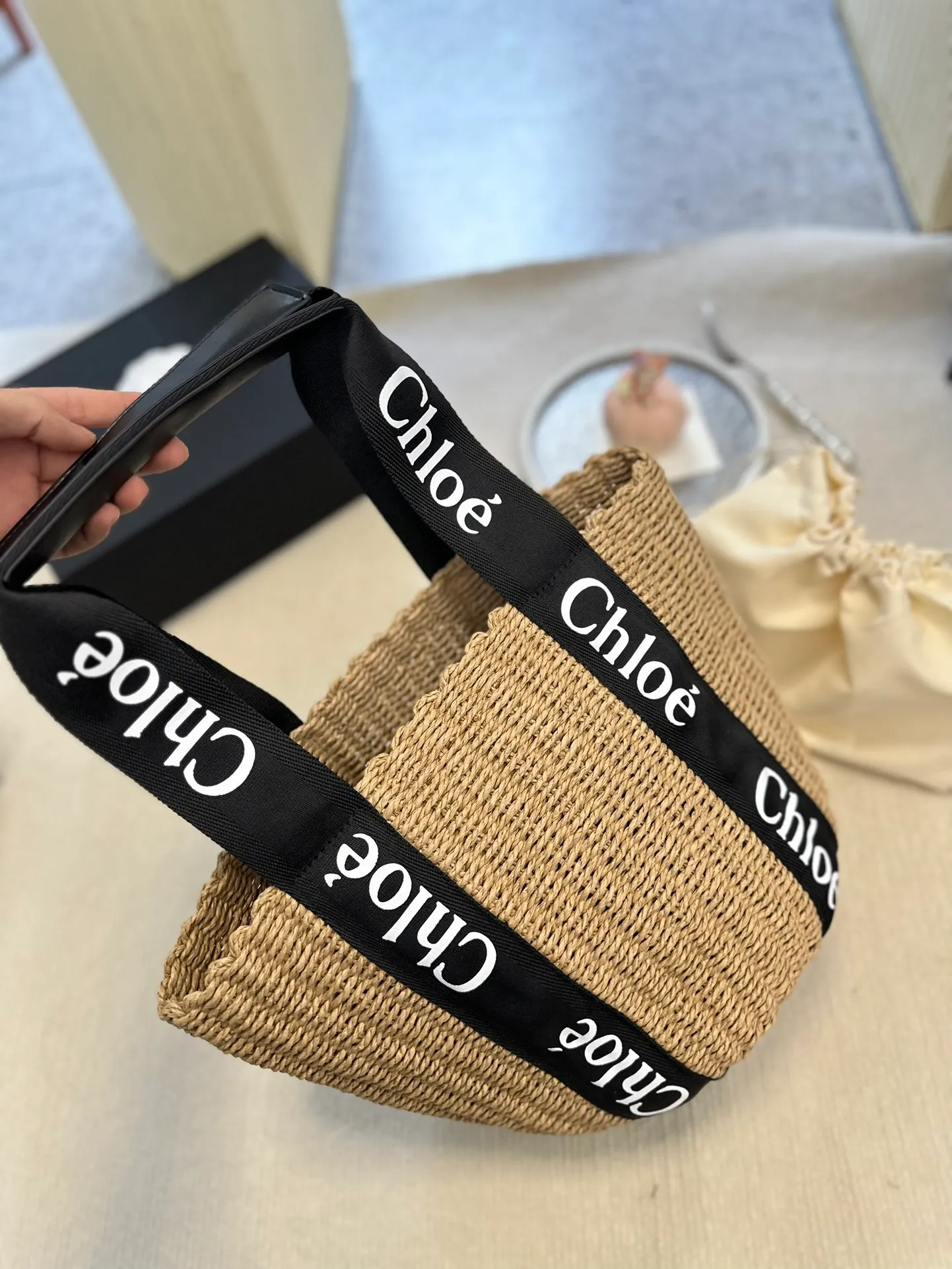 All Categories Official Website "Brand Women's Bags" Women's Bags 💙 Chloe 2023 New Chloe Straw Vegetable Basket Wholesale