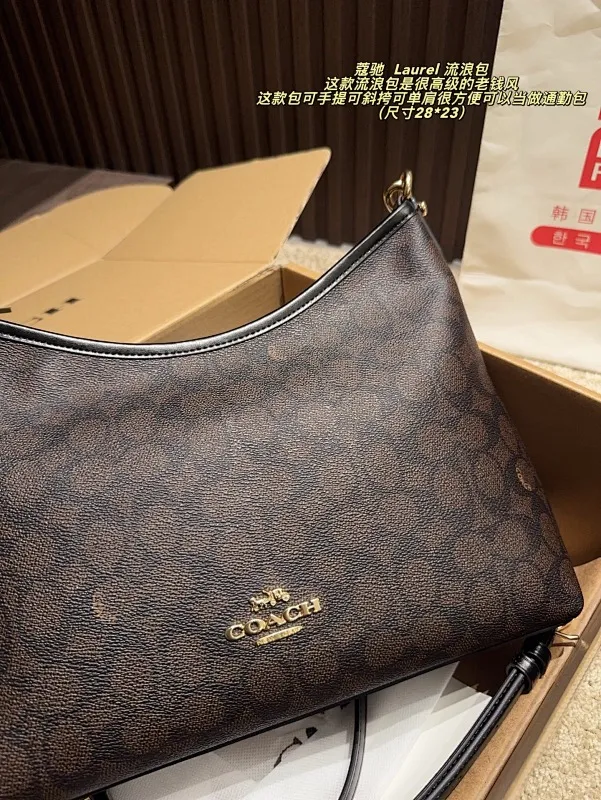 All categories Official website "Brand Women's Bags" Women's Bags 💙 COACH 2025 new COACH Laurel hobo bag