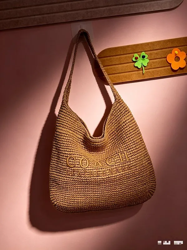 All Categories Official Website "Brand Women's Bags" Women's Bags 💙 COACH 2026 Official Website Coach Straw Tote Bag