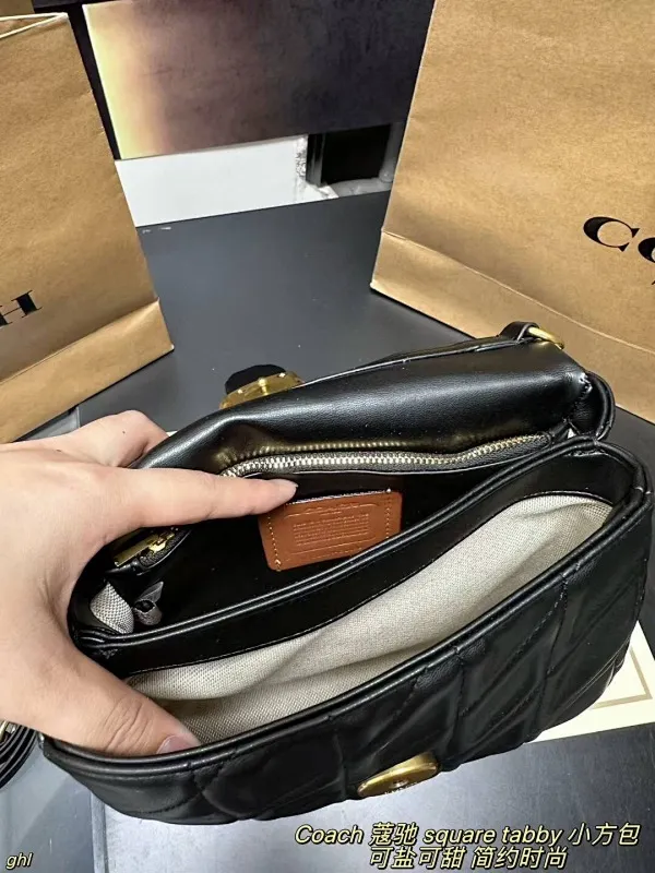 All Categories Official Website "Brand Women's Bags" Women's Bags 💙 COACH 2025 New COACH Square Tabby Denim Denim Bag