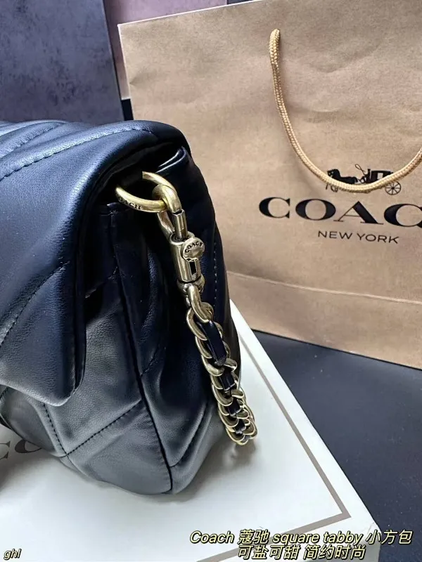 All Categories Official Website "Brand Women's Bags" Women's Bags 💙 COACH 2025 New COACH Square Tabby Denim Denim Bag