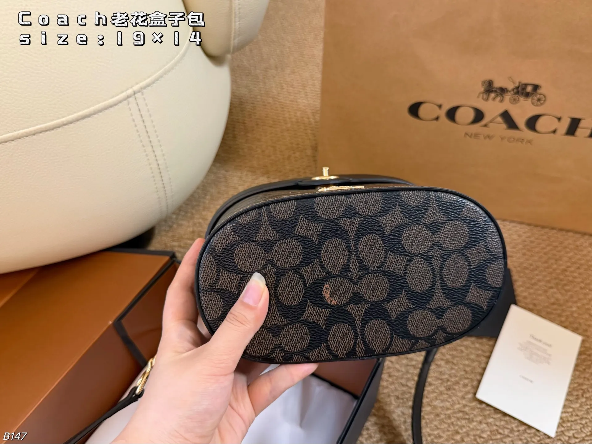 All Categories Official Website "Brand Women's Bags" Women's Bags 💙 COACH 2026 New COACH Presbyopia Box Bag