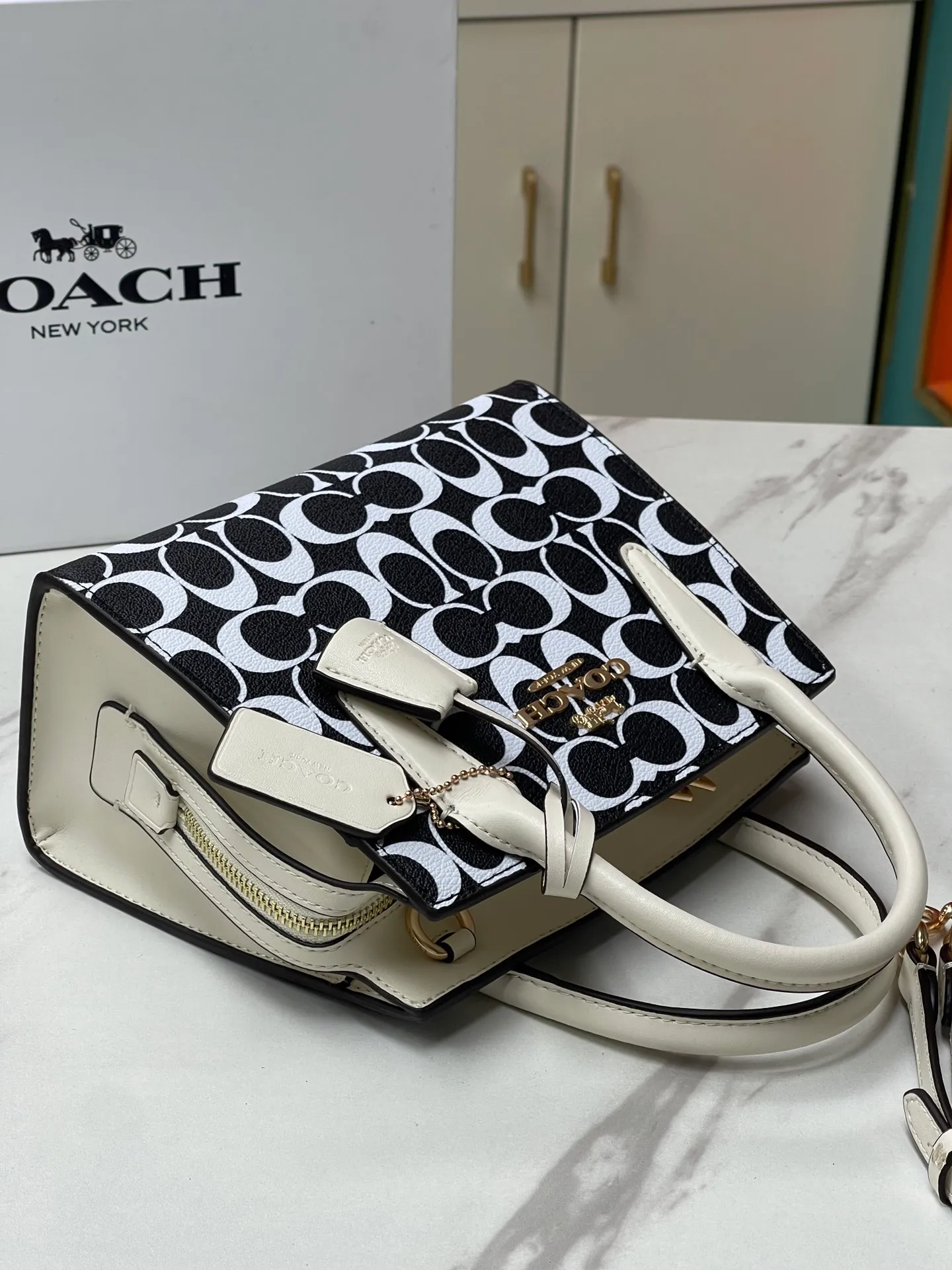 Top original order, batch 440💰COACH/Coach new model CP266 January new Andrea Diana bag, versatile bag for autumn and winter, classic color matching, versatile style, timeless Diana bag, can be easily used and matched as a hand-held crossbody. The zipper design protects items from falling out. It is not too large but has a pleasant capacity, which is sufficient and easy to carry. Size 22X16.5X11.5