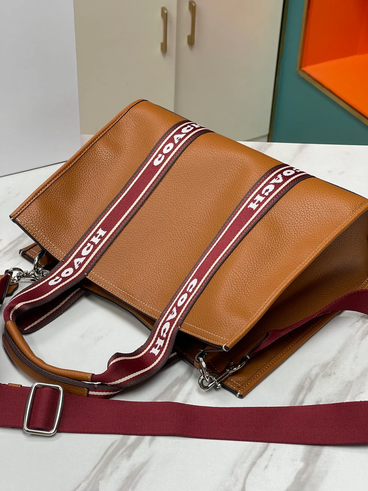 Top original order batch 460💰COACH/Coach new shopping bag counter synchronization model CM067 _SVCAH2023 new size 36X25X13