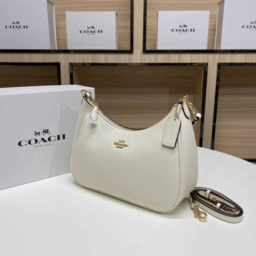 Top original order batch 430💰COACH/Coach official outlet style women's leather college style single shoulder crossbody handbag armpit bag. Model CJ517. 29 X23 X23