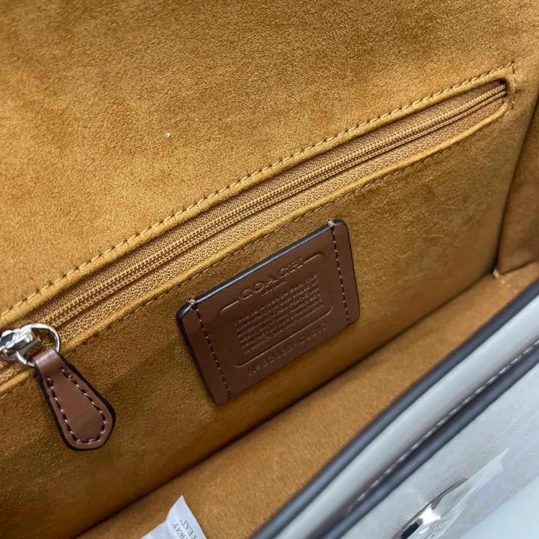Top original order, batch 500💰COACH/model CJ617 Coach Outlet new color women's bag PVC color matching classic logo MORGAN shoulder bag armpit bag. Size 26X14X6