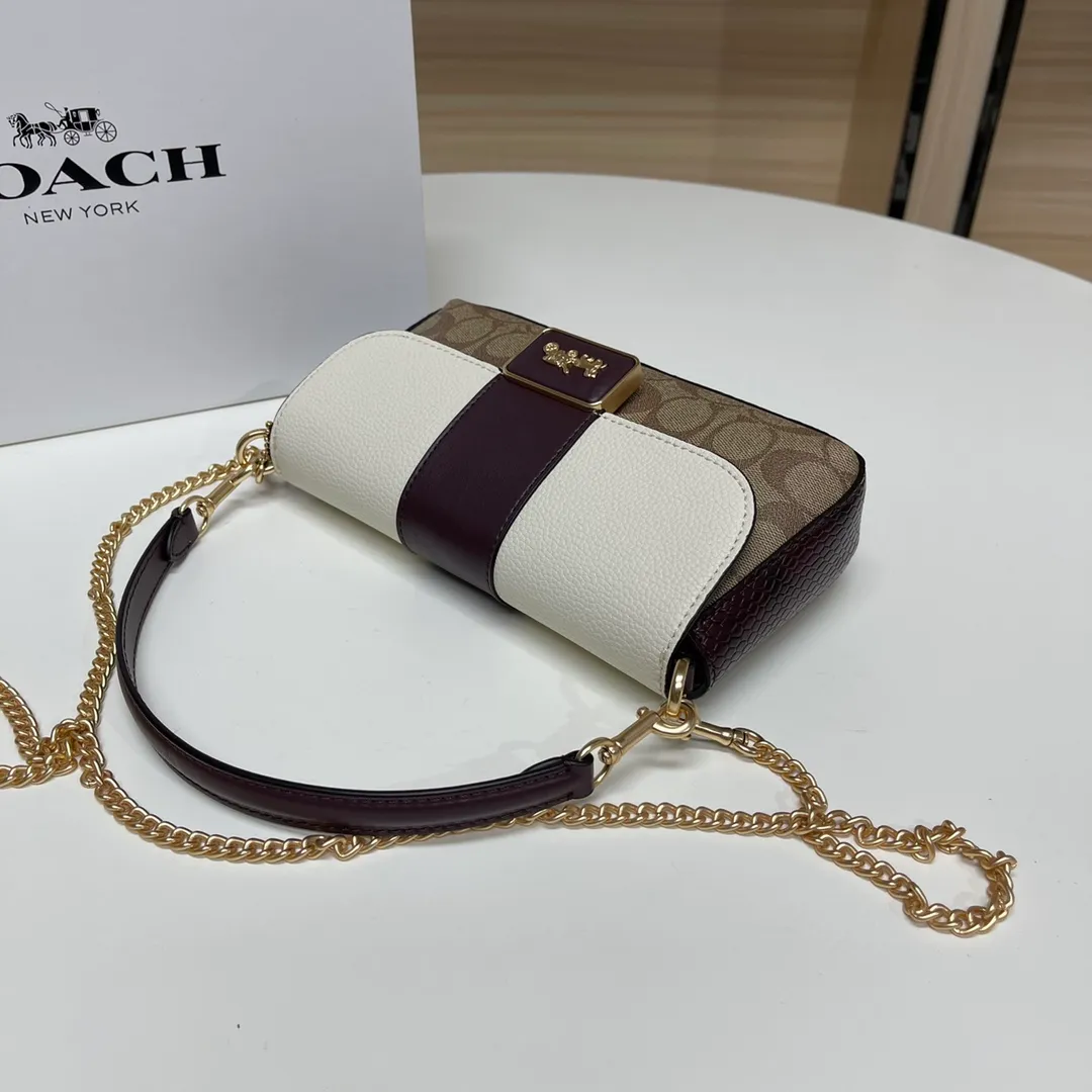 Top original order, batch 420💰COACH classic outlet new GRACE clamshell shoulder crossbody bag for women, model CC033. Size: 22X12.5X5.5