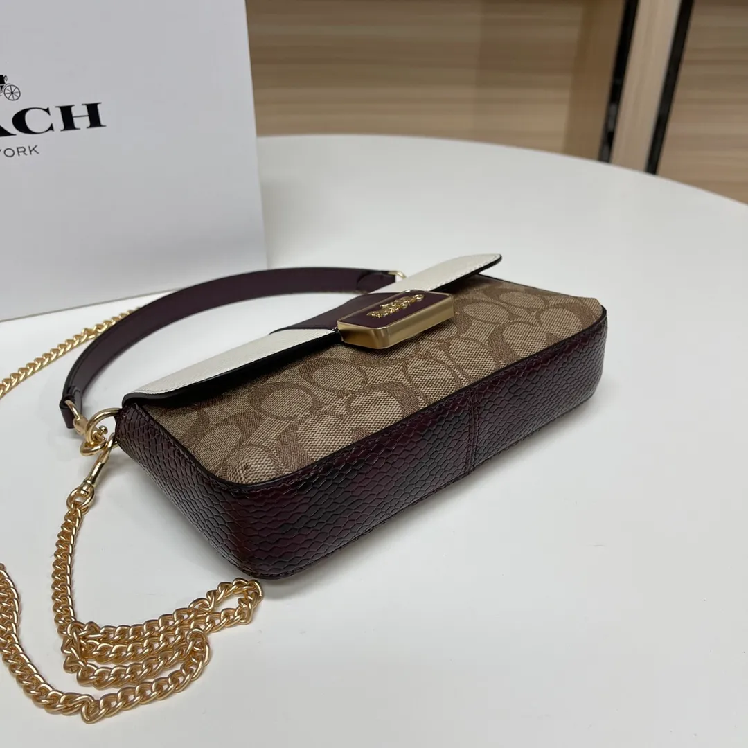 Top original order, batch 420💰COACH classic outlet new GRACE clamshell shoulder crossbody bag for women, model CC033. Size: 22X12.5X5.5