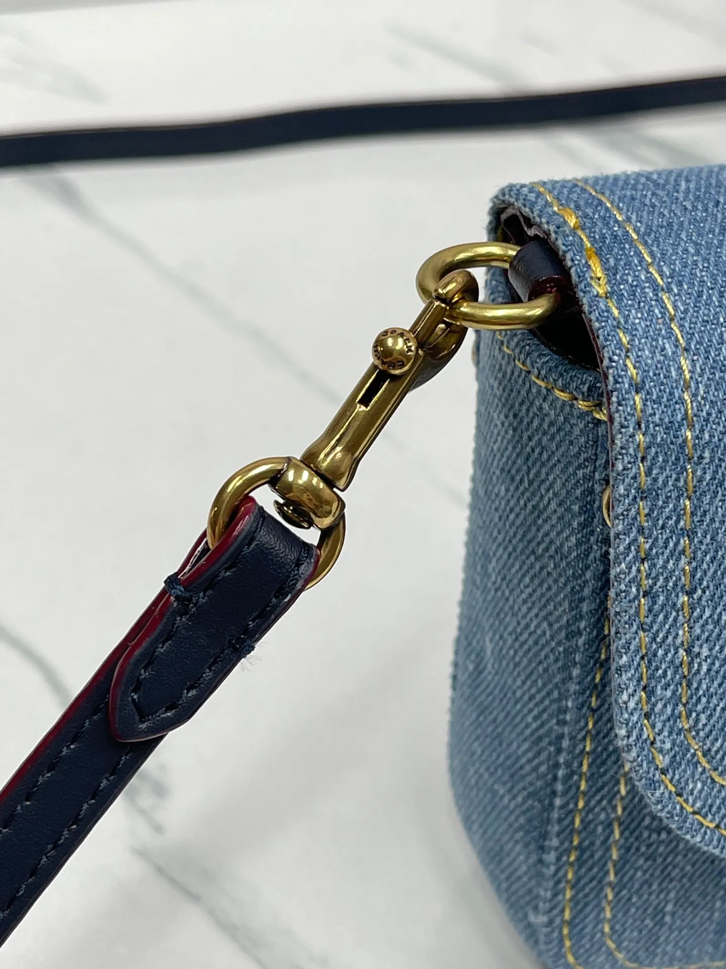 Top original order batch 420💰COACH new model CS126 counter synchronized Hayden crossbody bag fashionable simple versatile denim blue shoulder bag size 20*12*3