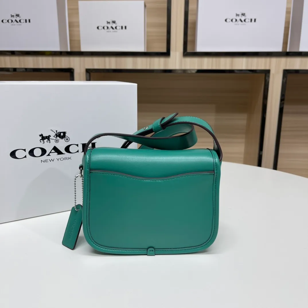 Top original order batch 460💰coach/Coach new model CJ846 CK019 CK020 Ck955 Tabby Messenger Retro and cute, a bit like a saddle bag, made of cowhide, soft and plump. The body of the bag is full of youthful vitality. It is compact, but has a lot of space. There is also a small button bag in the front that can be used as a small item. It is a bag that combines beauty and practicality. White, refreshing and clean Size: 19*14*7