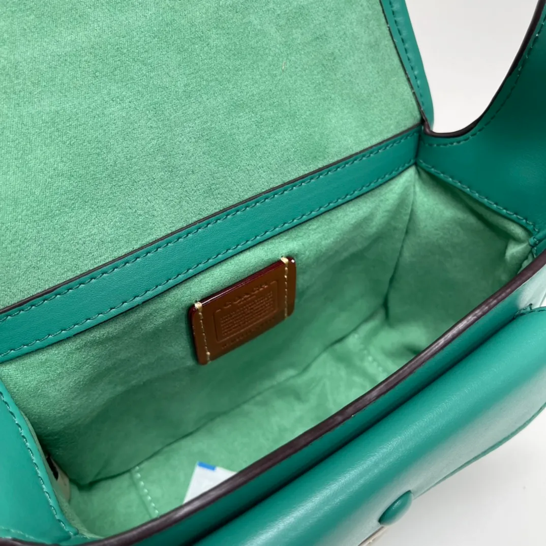 Top original order batch 460💰coach/Coach new model CJ846 CK019 CK020 Ck955 Tabby Messenger Retro and cute, a bit like a saddle bag, made of cowhide, soft and plump. The body of the bag is full of youthful vitality. It is compact, but has a lot of space. There is also a small button bag in the front that can be used as a small item. It is a bag that combines beauty and practicality. White, refreshing and clean Size: 19*14*7