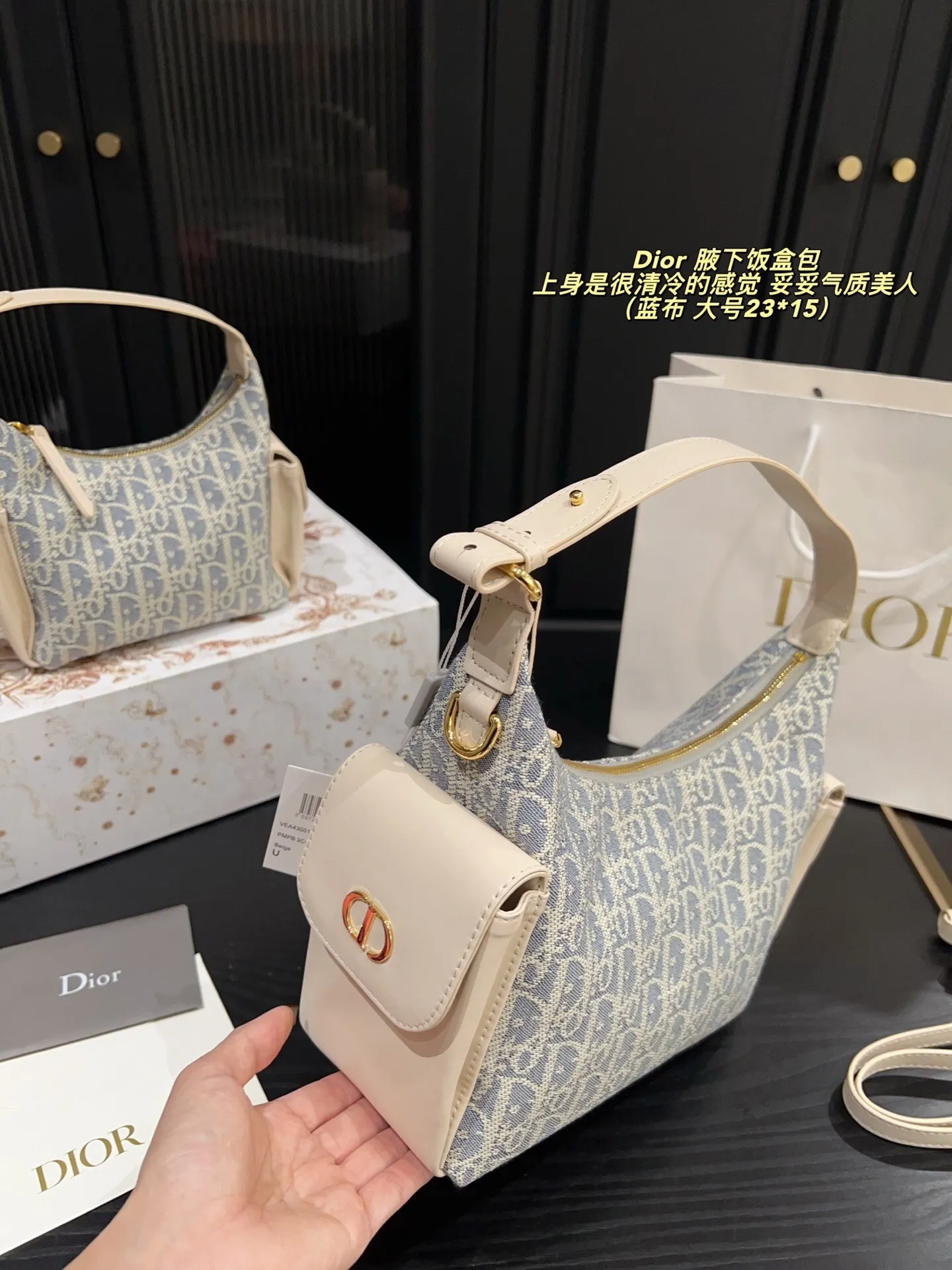 All categories Official website "Brand Women's Bags" Women's Bags 💙 DIOR 2025 new DIOR armpit bag