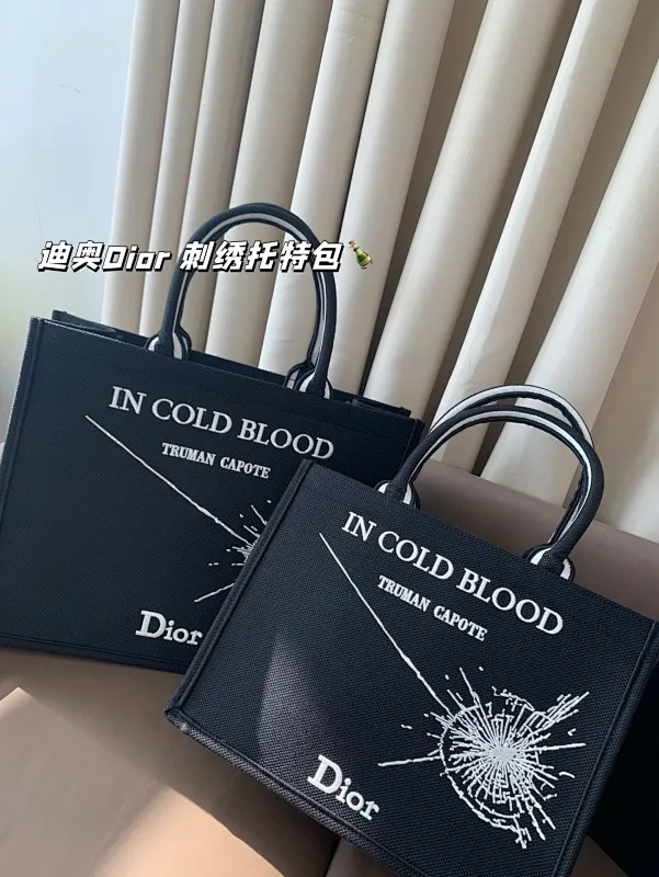 All Categories Official Website "Brand Women's Bags" Women's Bags 💙 DIOR 2025 New DIOR Embroidered Tote Bag