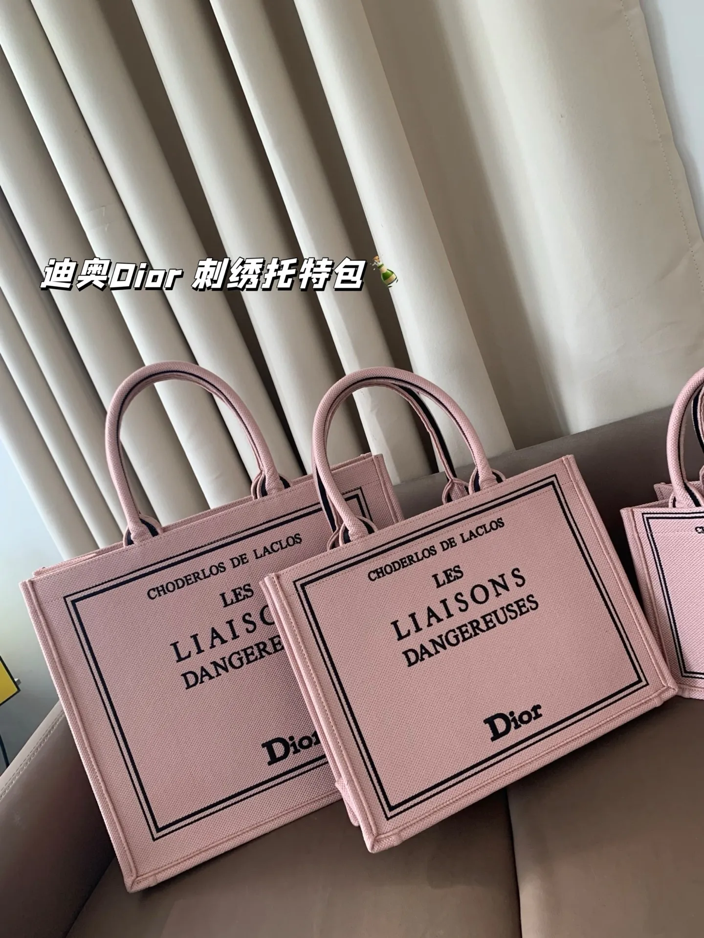 All Categories Official Website "Brand Women's Bags" Women's Bags 💙 DIOR 2025 New DIOR Embroidered Tote Bag