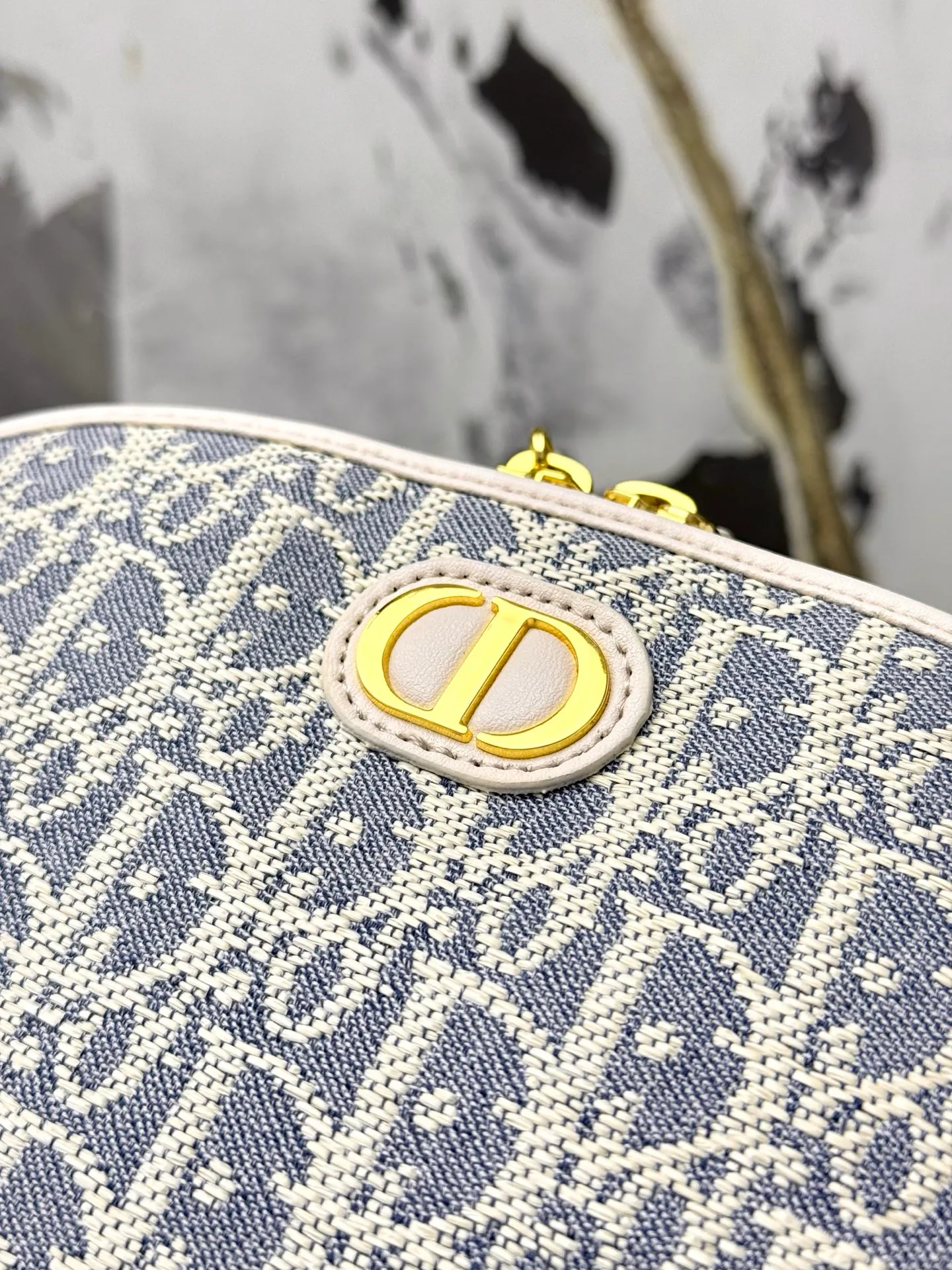 💰230💰The bag is decorated with dior’s signature blue oblique print. It features two chic zippered compartments and a patch pocket to organize a variety of supplies. Available in a large size, it can be worn with other oblique printed pieces. Front CD logo Blue oblique print 1 patch pocket Technical fabric lining Dimensions: 15.5 cm x 24 cm x 7 cm Reference number: S2123