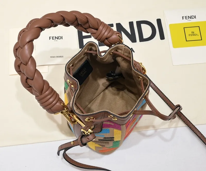 All Categories Official Website "Brand Women's Bags" Women's Bags 💙 FENDI 2025 New Fendi Bucket Bag