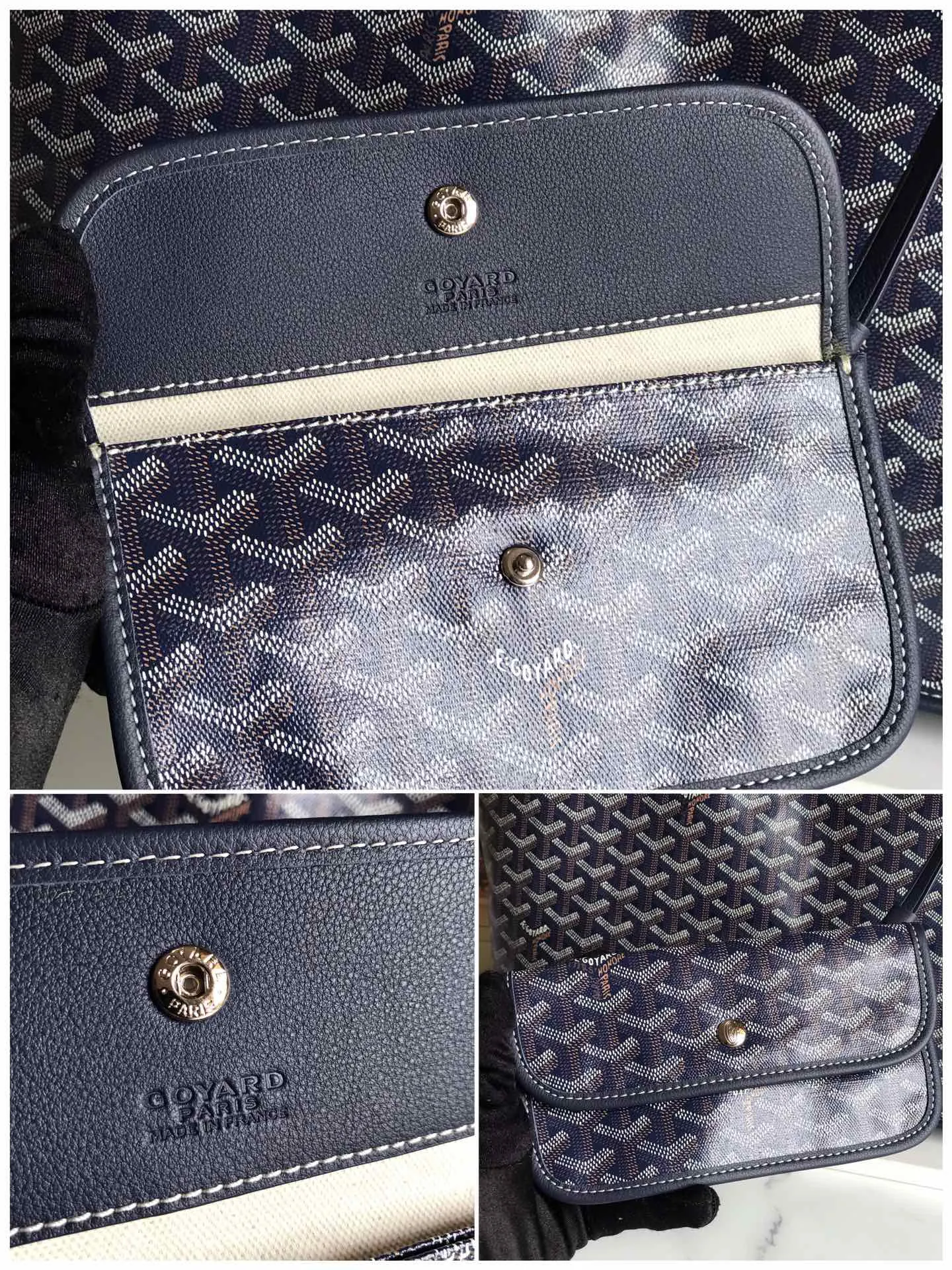 P1500 large size❤️Reversible Anjou double-sided tote❤️Made of imported matching top-layer calfskin🐂➕Customized Goyardine rain dew cotton and linen➕matching symmetrical pattern😘 Full of high-end sense, it looks good in any color and is versatile, unisex.👏 Extra large built-in space, delivery coin purse, upgraded delivery bag with sealing clip, classic 11 colors 🎨black, brown, gray, green, dark blue, light blue, orange, red, burgundy, white, yellow, etc. to choose from! Size: Bag mouth 57cm, bottom 39*height 32*bottom width 19cm 🔎020166