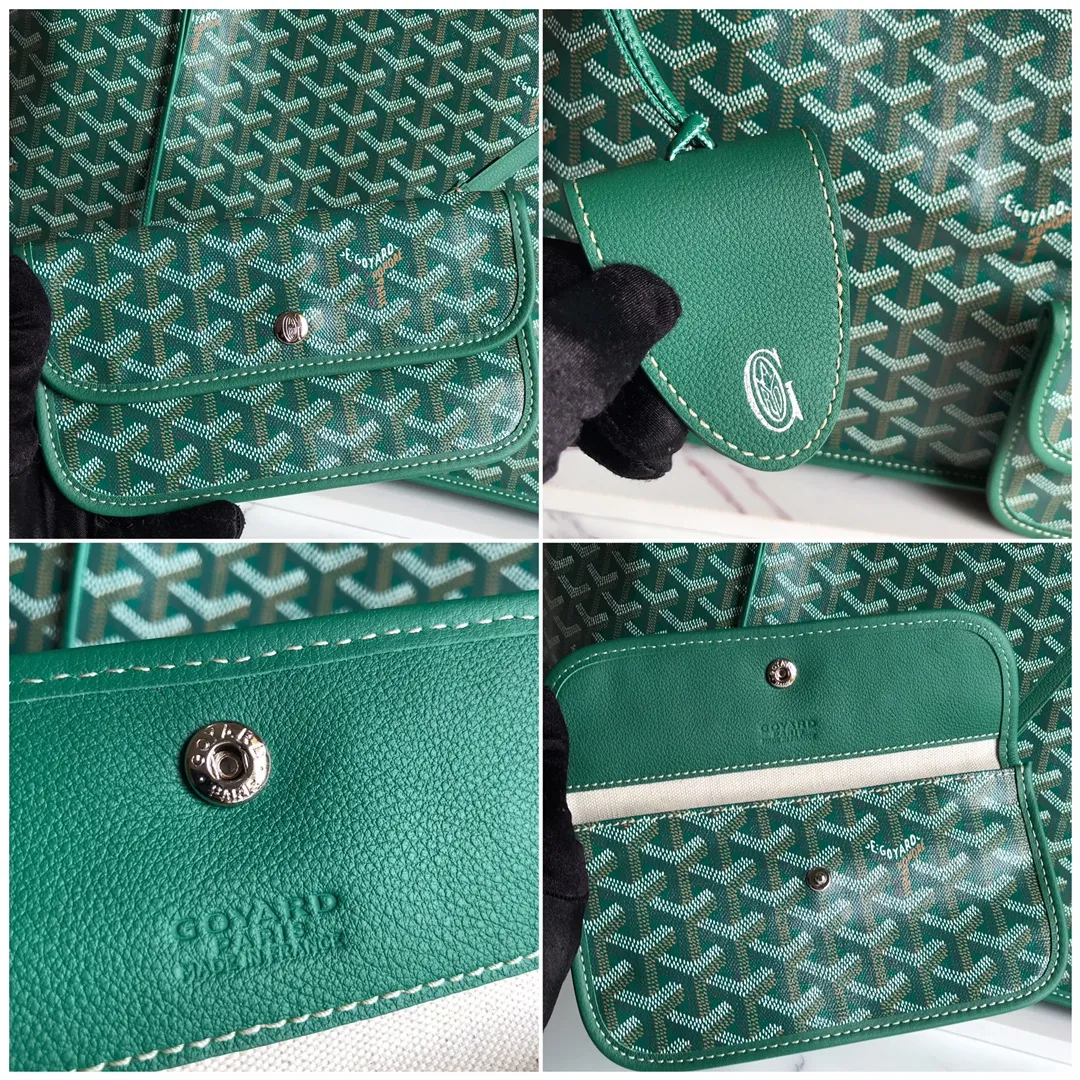 P1500🉐Large size ❤️Reversible Anjou double-sided tote extra large ❤️Made of imported matching top-layer calfskin🐂➕Customized Goyardine rain dew cotton and linen➕matching symmetrical pattern😘 Full of high-end sense, it looks good in any color and is versatile and unisex. Extra large built-in space, delivery coin purse, upgraded delivery bag with sealing clip, classic 11 colors 🎨black, brown, gray, green, dark blue, light blue, orange, red, burgundy, white, yellow, etc. to choose from! Size: Bag mouth 57cm, bottom 39*height 32*bottom width 19cm 🔎020166