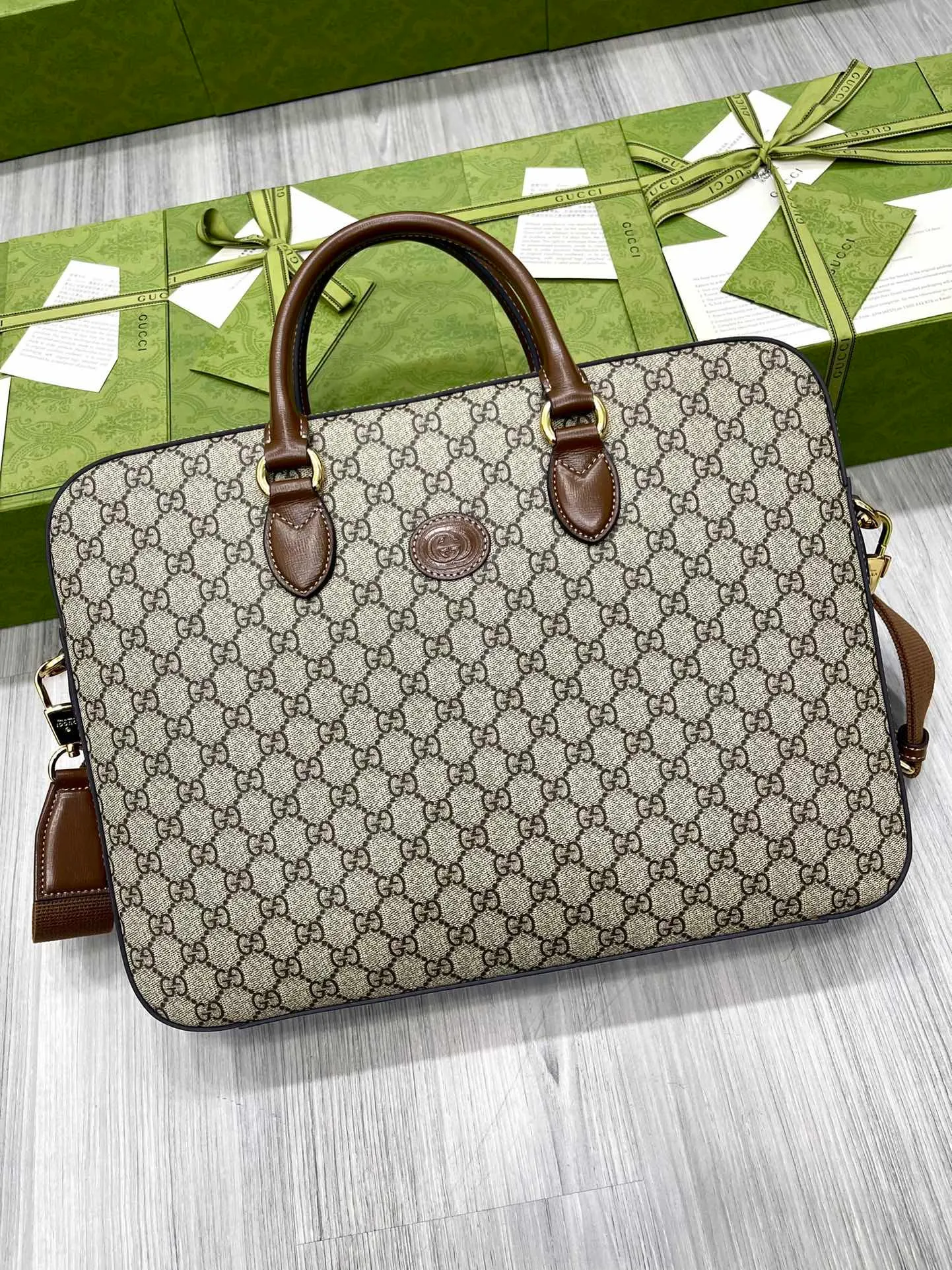 All categories 💚 Top version men’s bags 💚 GUCCI 2023 new GUCCI briefcase