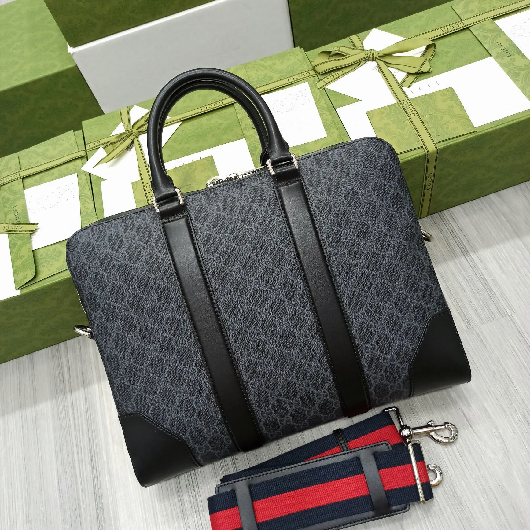 All categories 💚 Top version men’s bags 💚 GUCCI 2023 new GUCCI briefcase